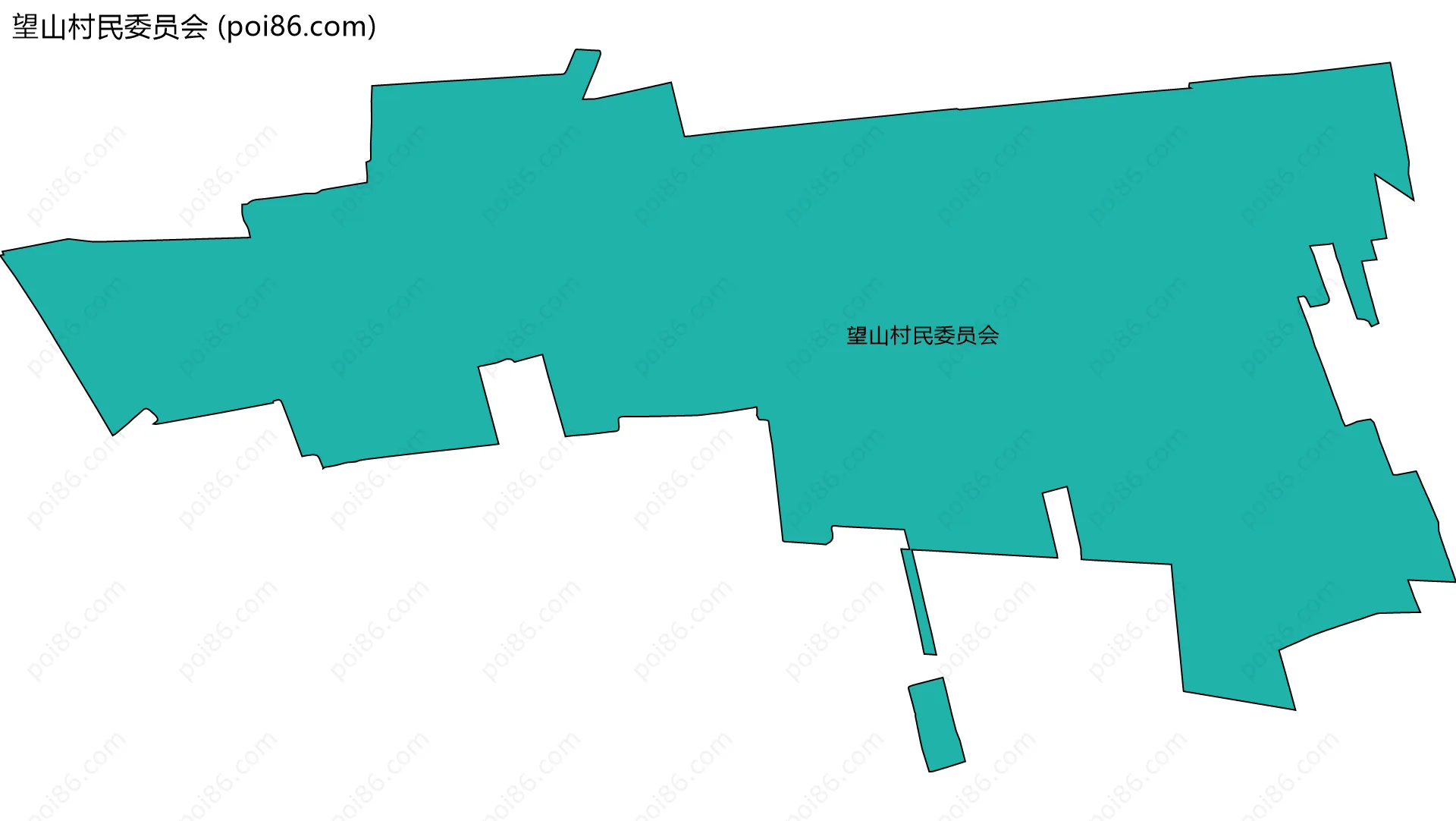 望山村民委员会边界地图