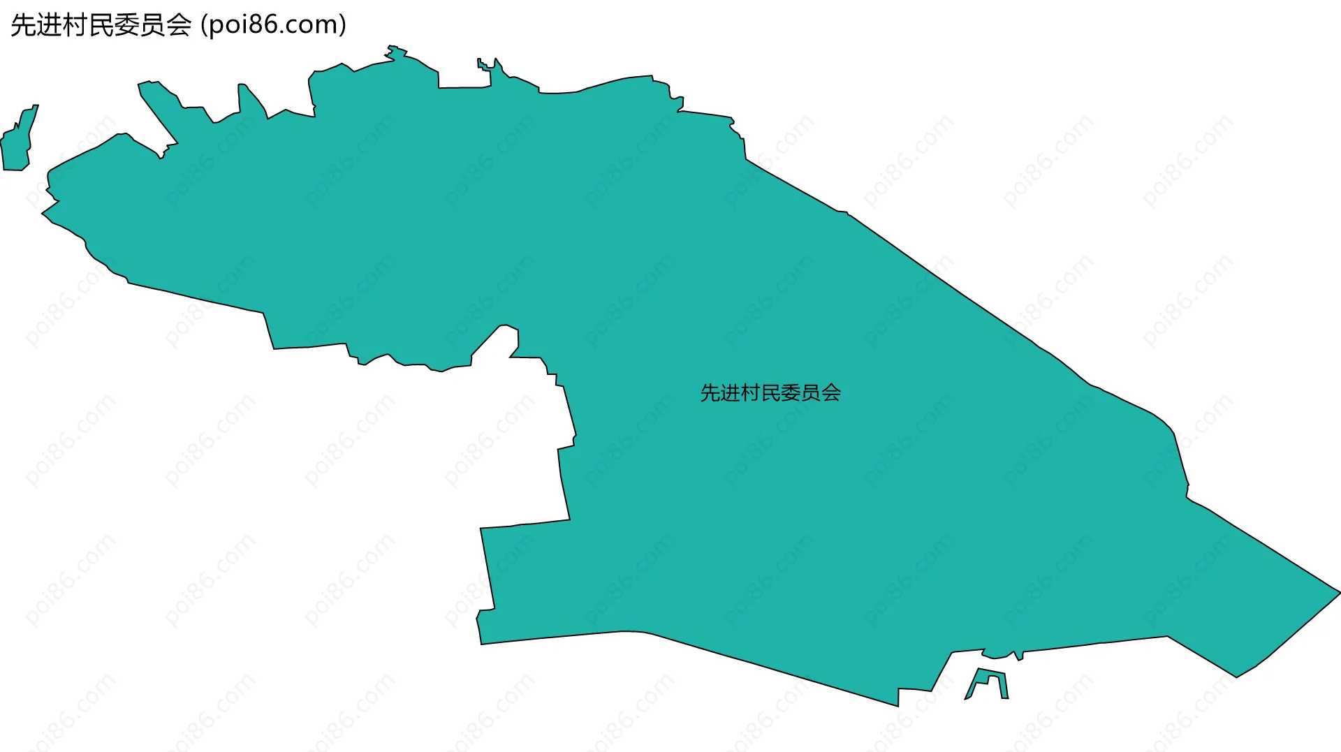 先进村民委员会边界地图