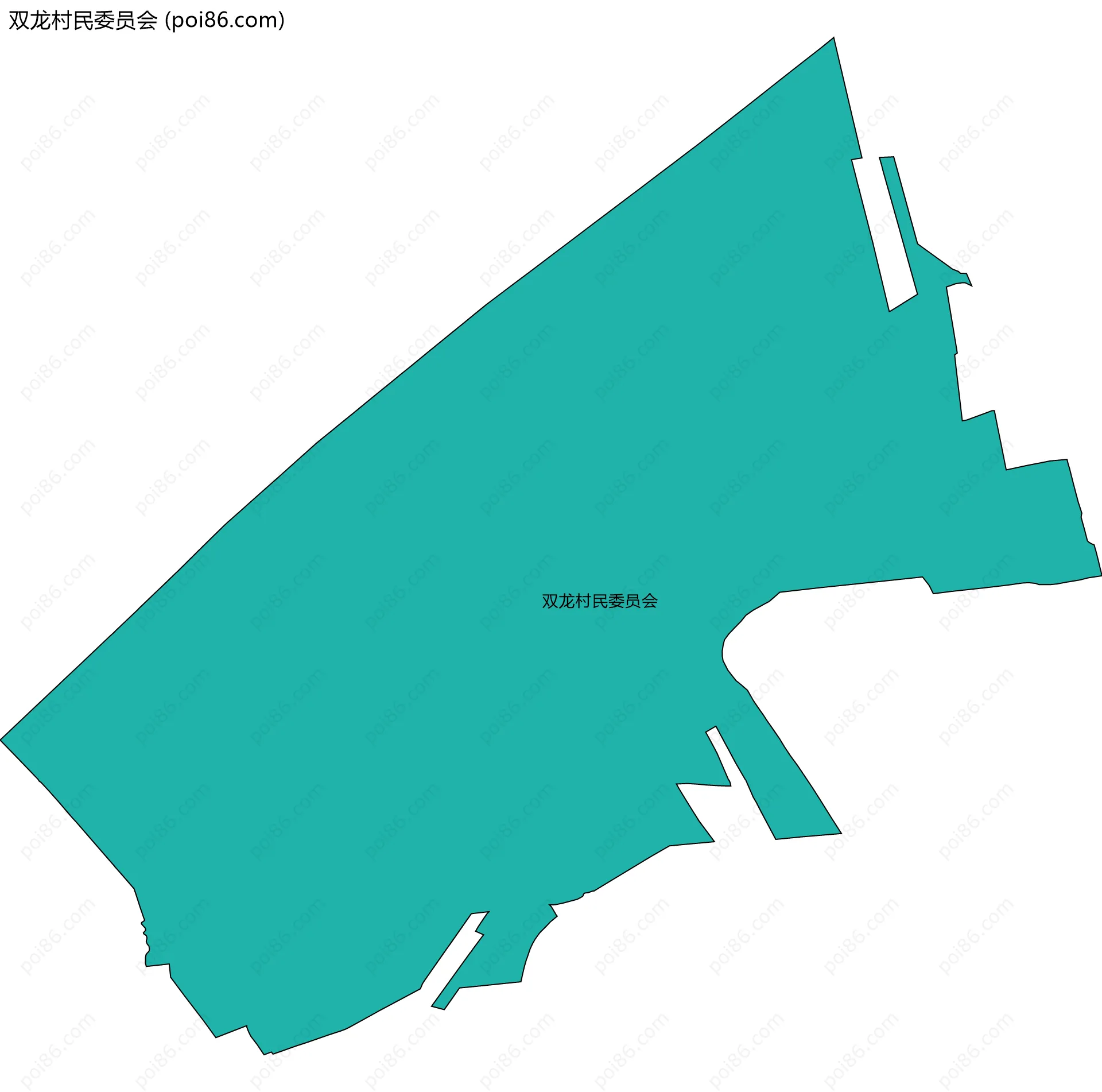 双龙村民委员会边界地图
