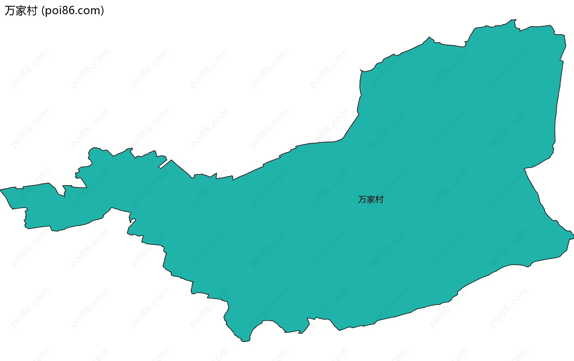 万家村边界地图