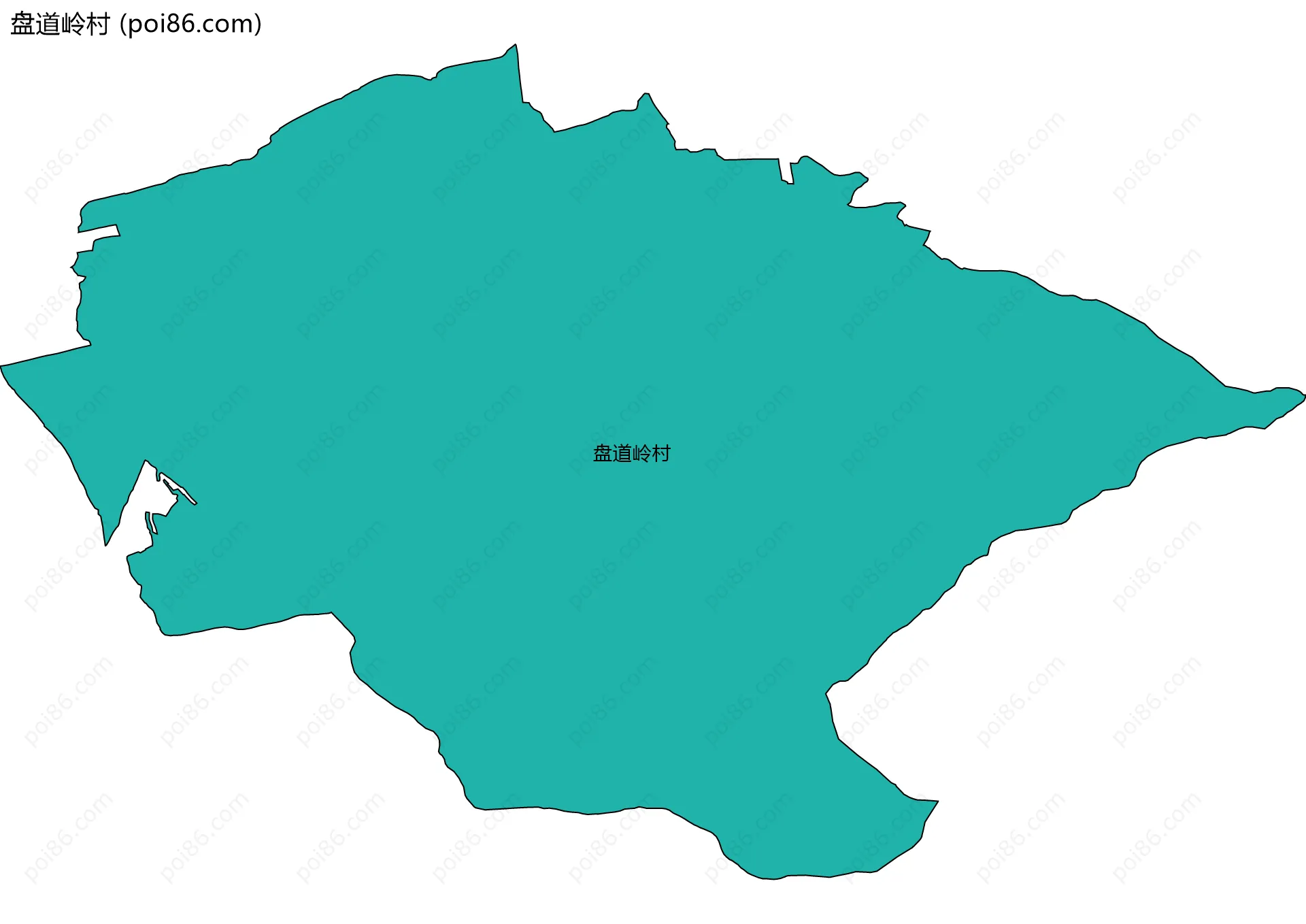 盘道岭村边界地图