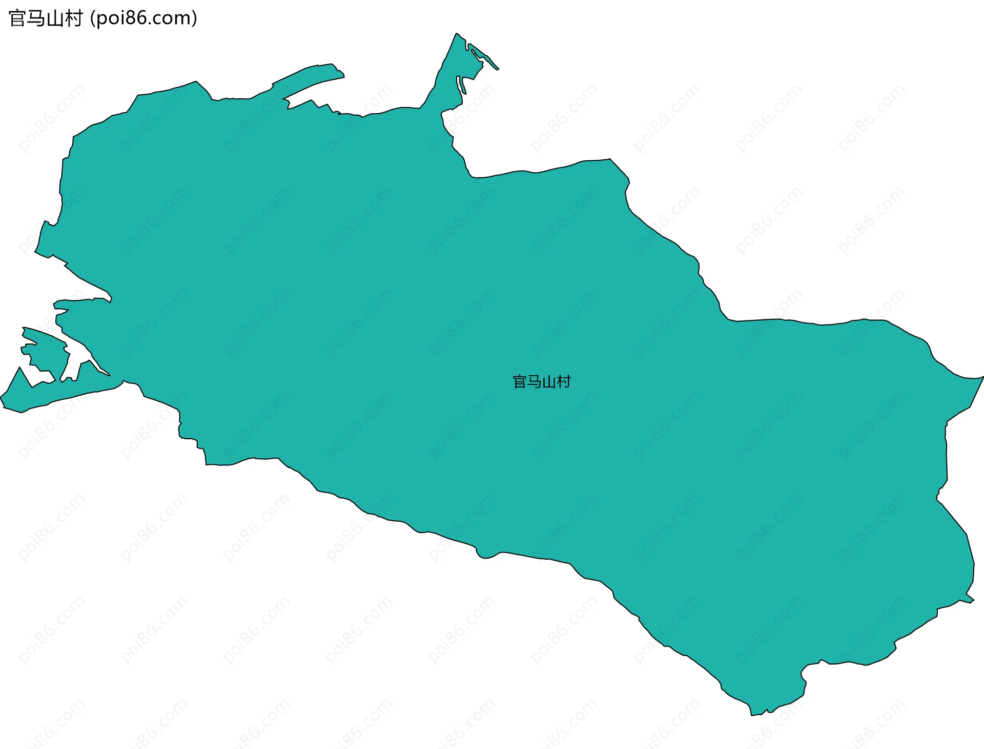 官马山村边界地图