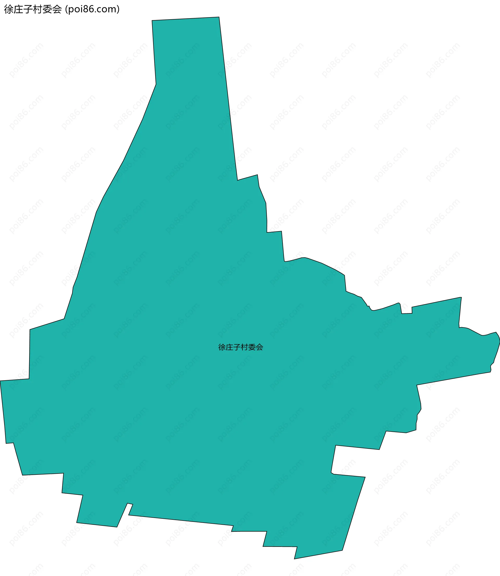 徐庄子村委会边界地图