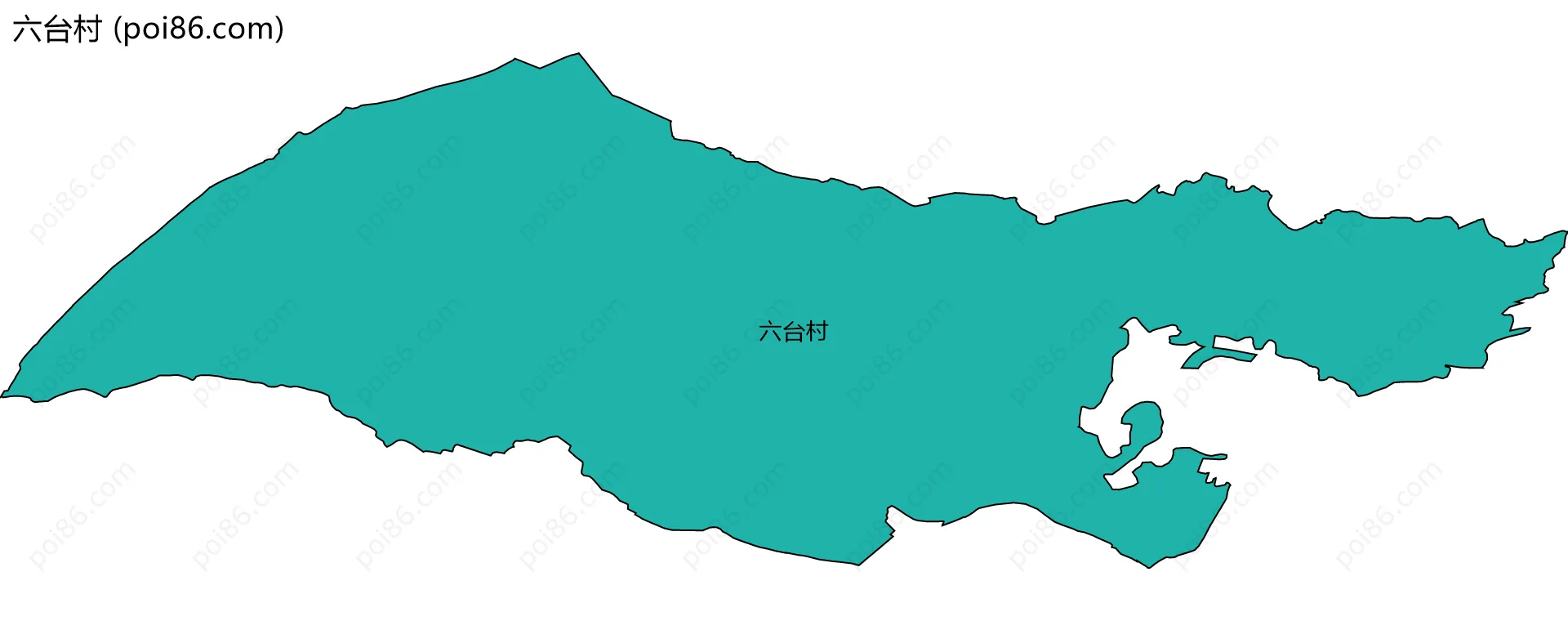 六台村边界地图
