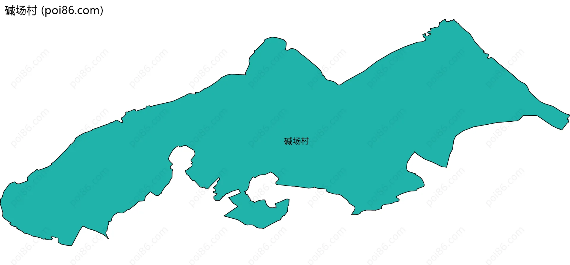 碱场村边界地图
