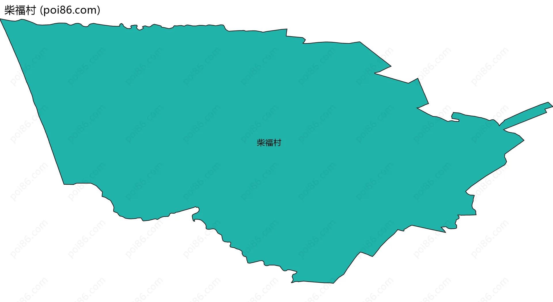 柴福村边界地图