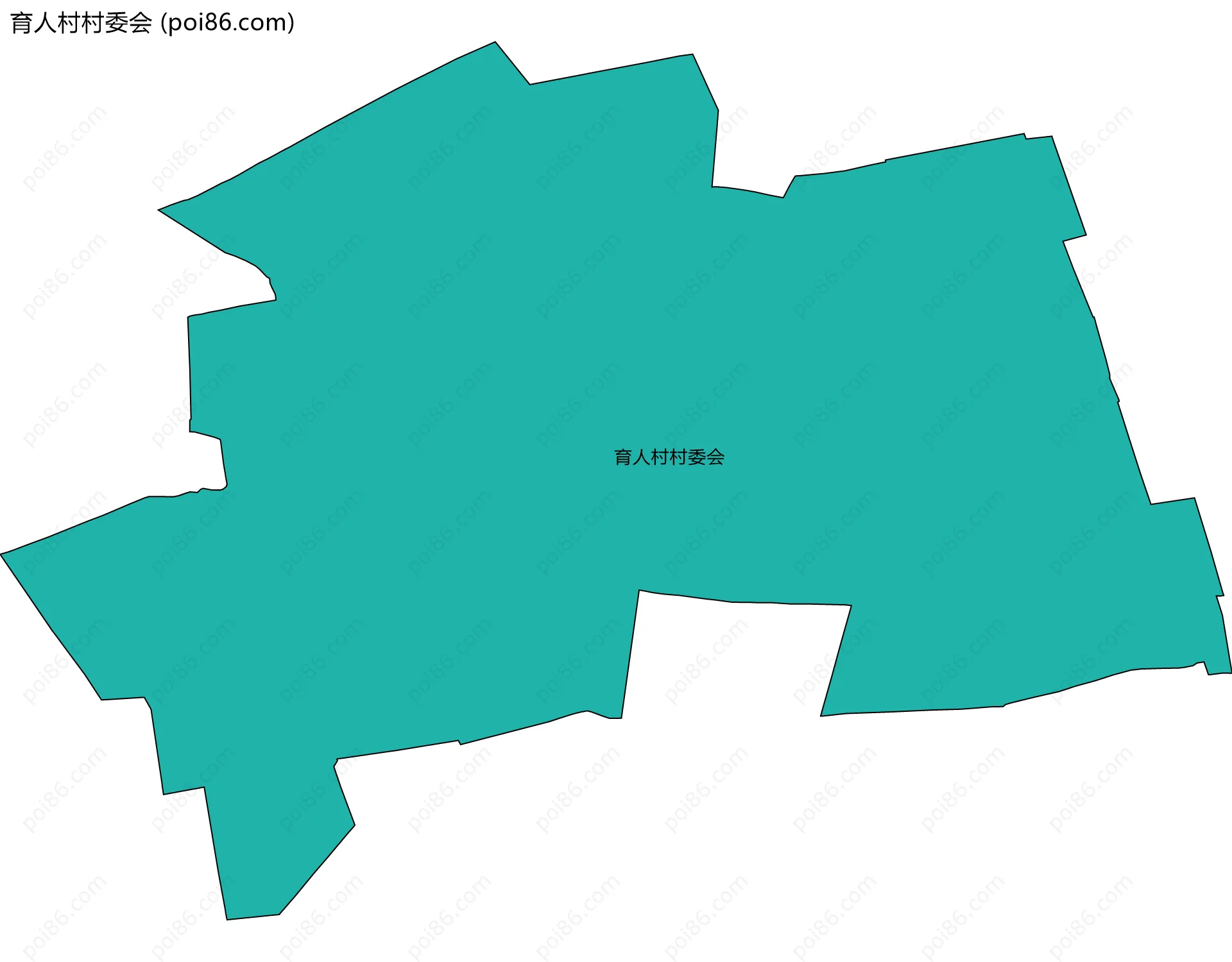 育人村村委会边界地图