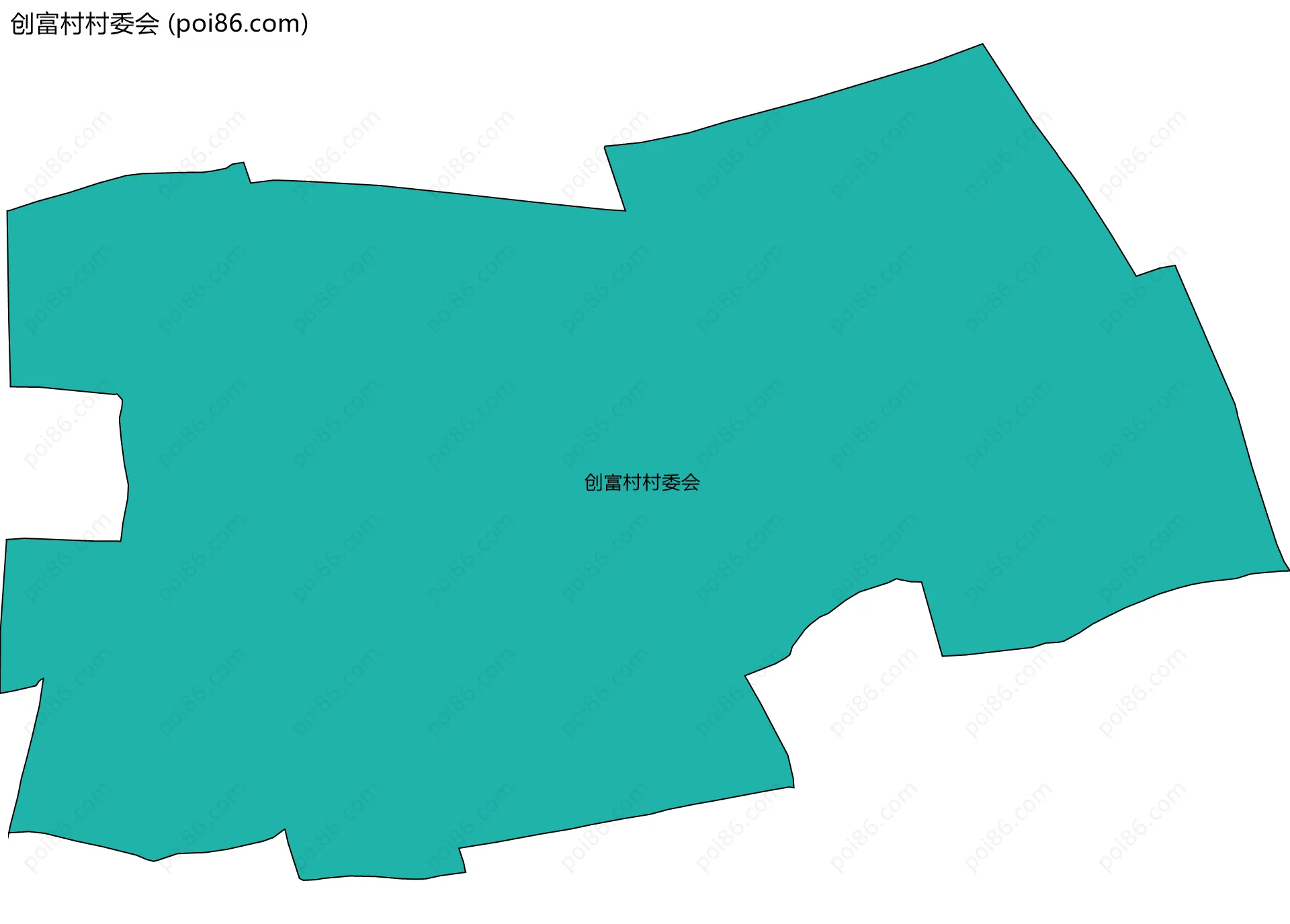 创富村村委会边界地图