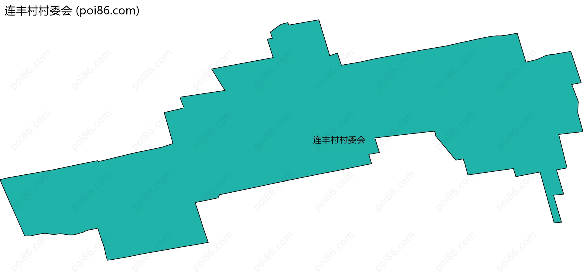 连丰村村委会边界地图