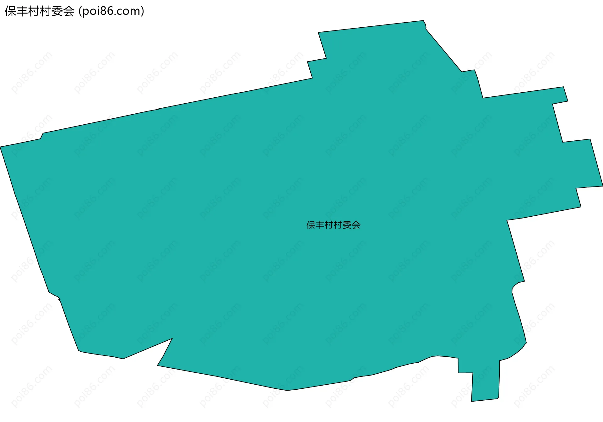 保丰村村委会边界地图