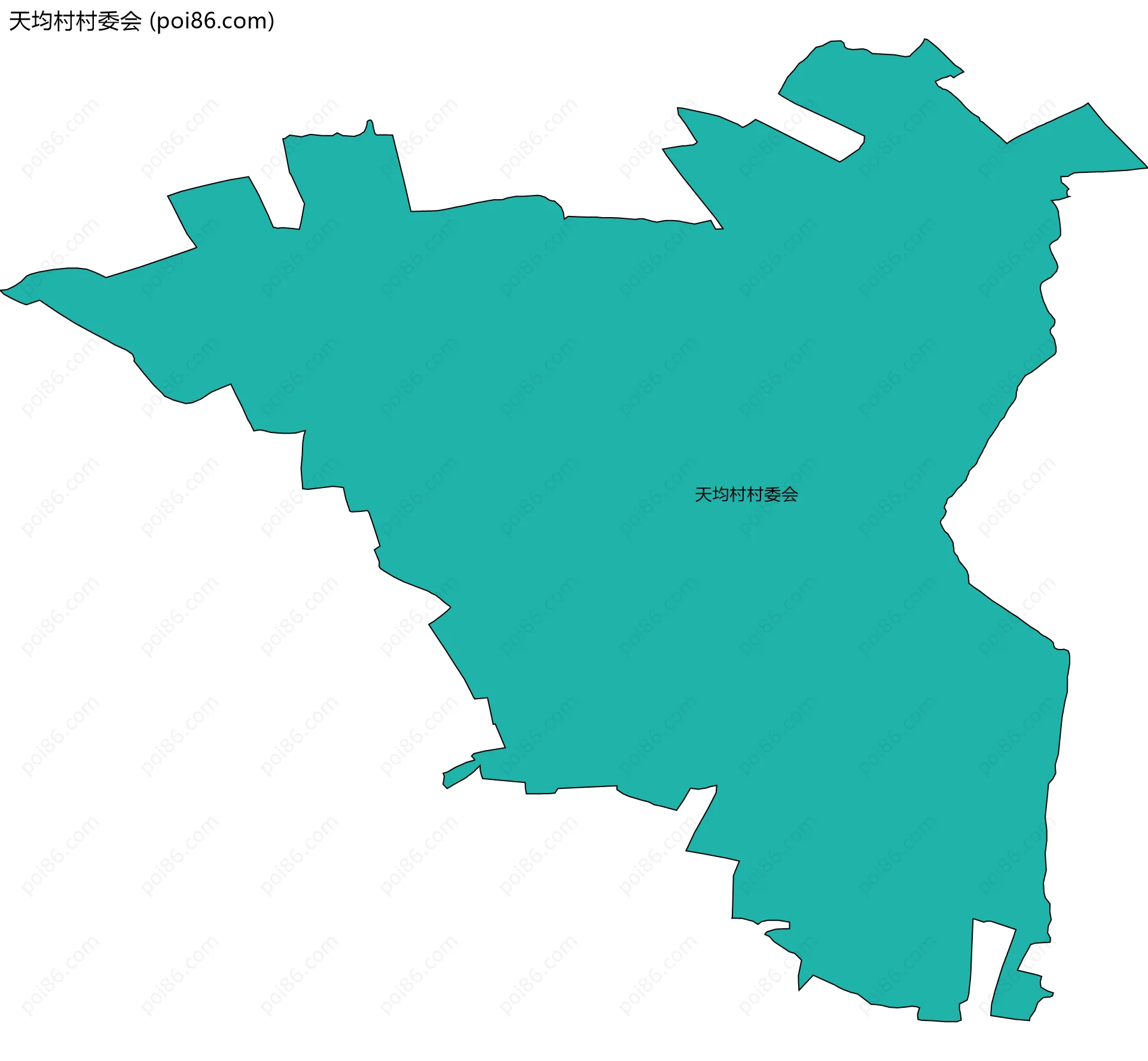 天均村村委会边界地图