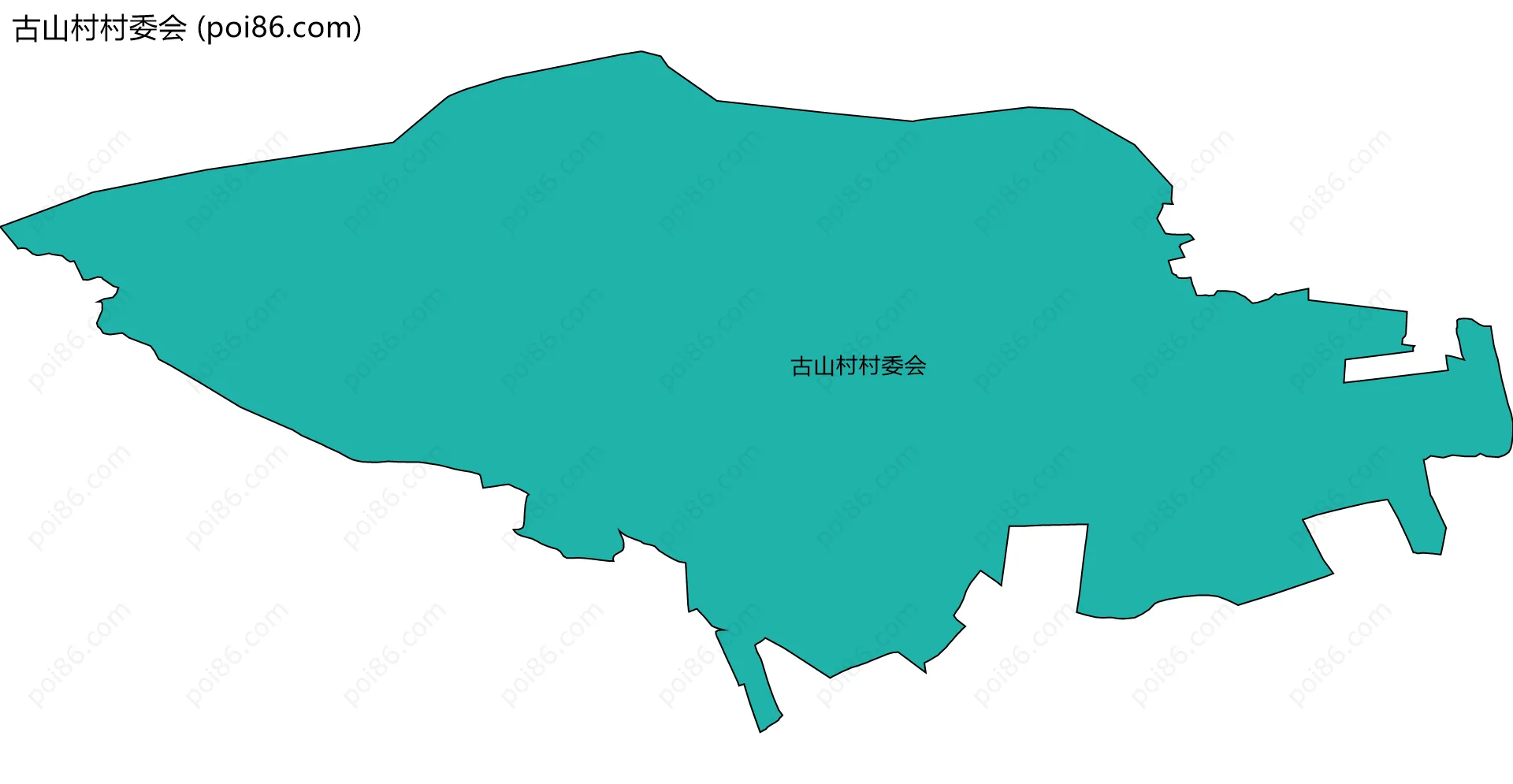 古山村村委会边界地图