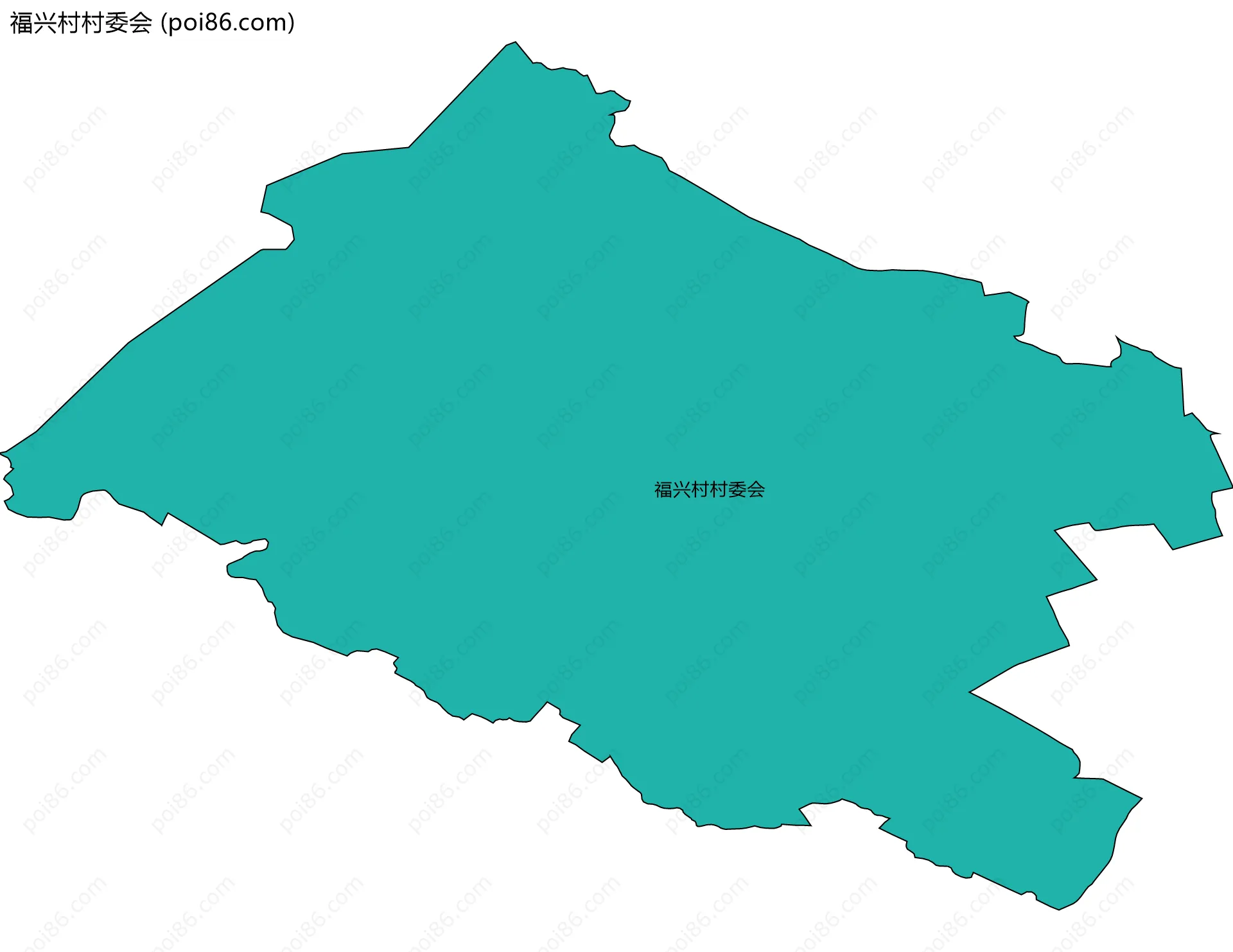 福兴村村委会边界地图