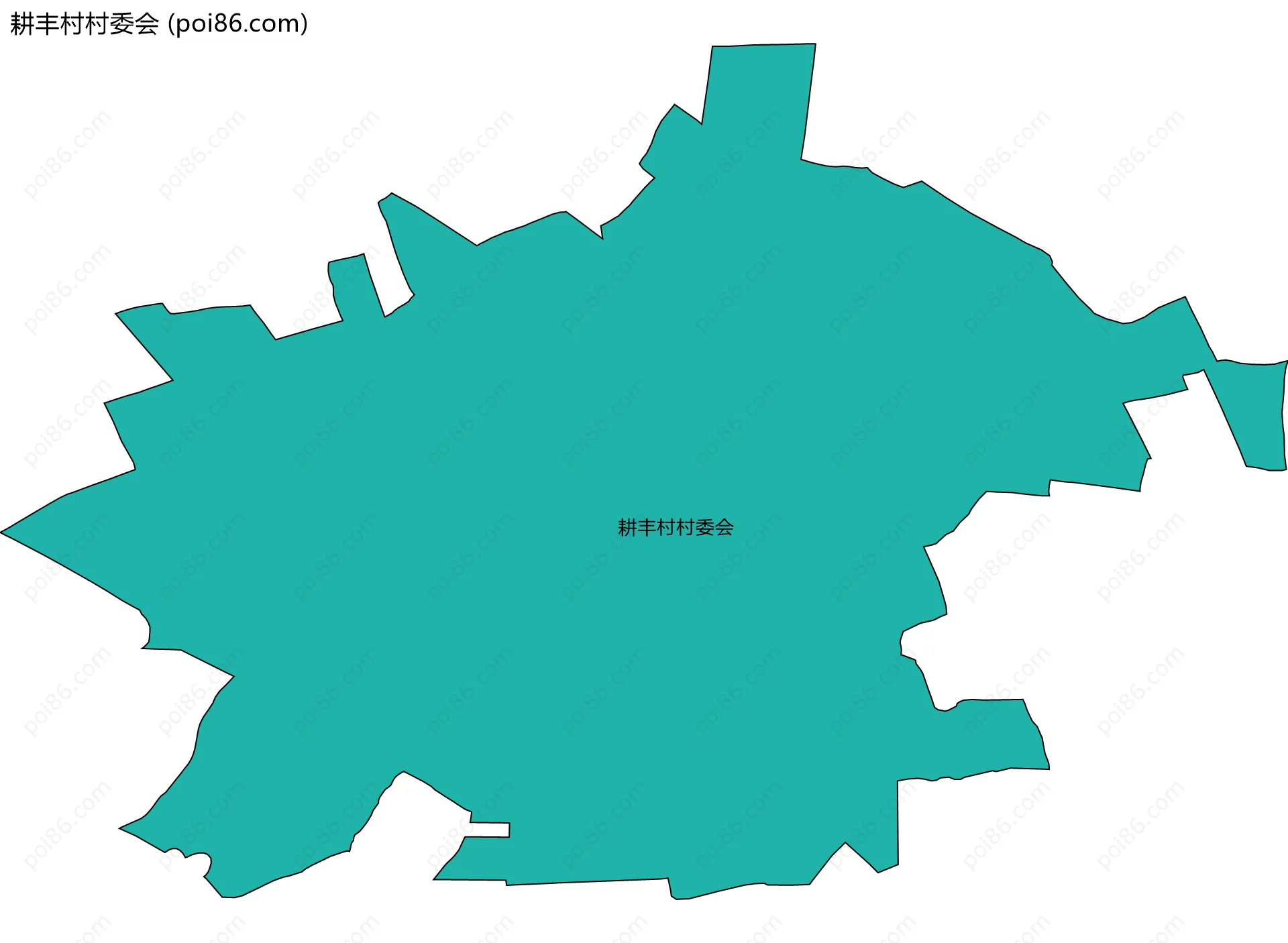 耕丰村村委会边界地图