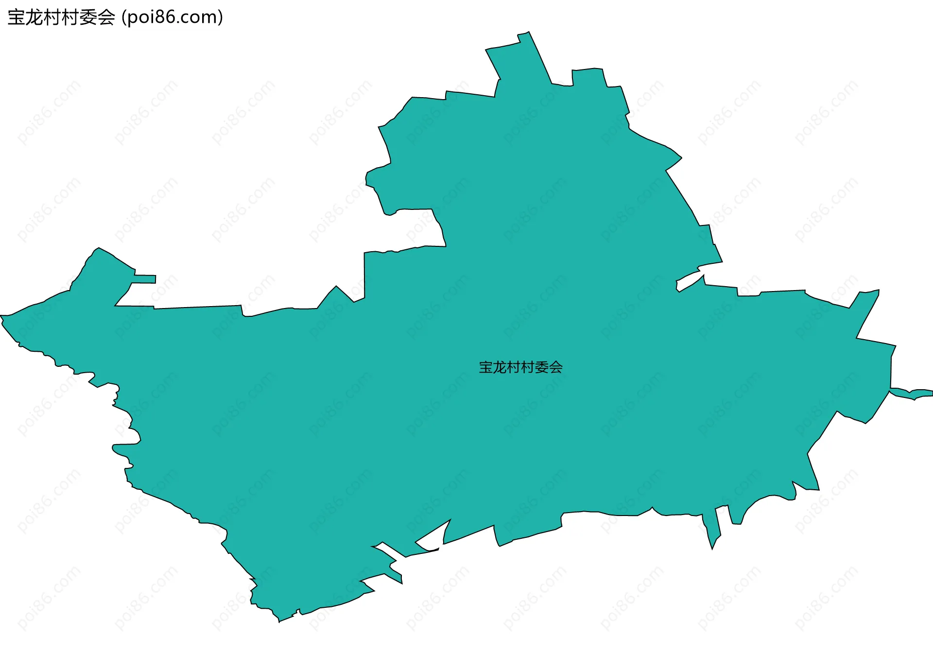宝龙村村委会边界地图