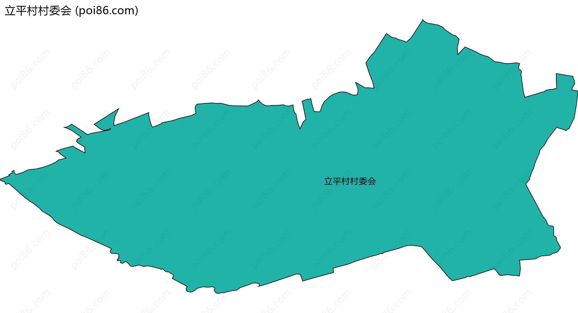 立平村村委会边界地图