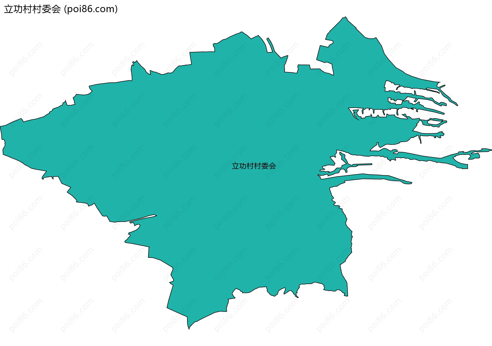 立功村村委会边界地图