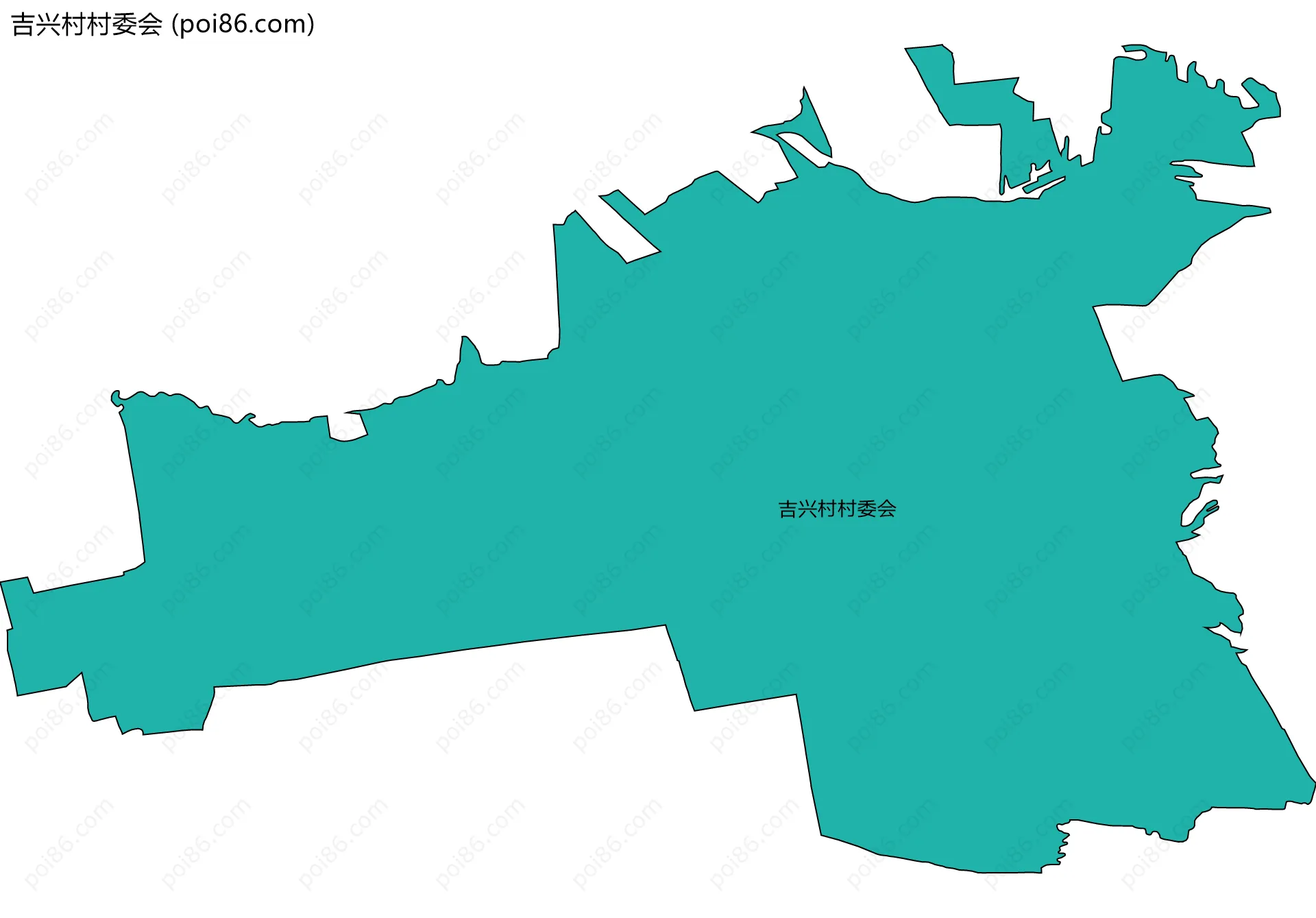 吉兴村村委会边界地图
