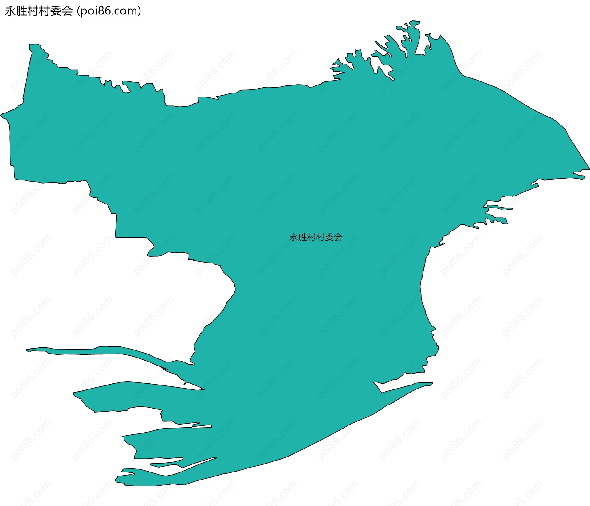 永胜村村委会边界地图