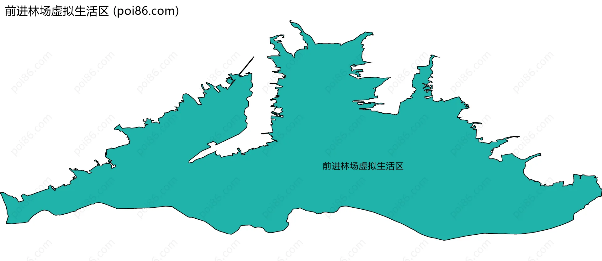 前进林场虚拟生活区边界地图