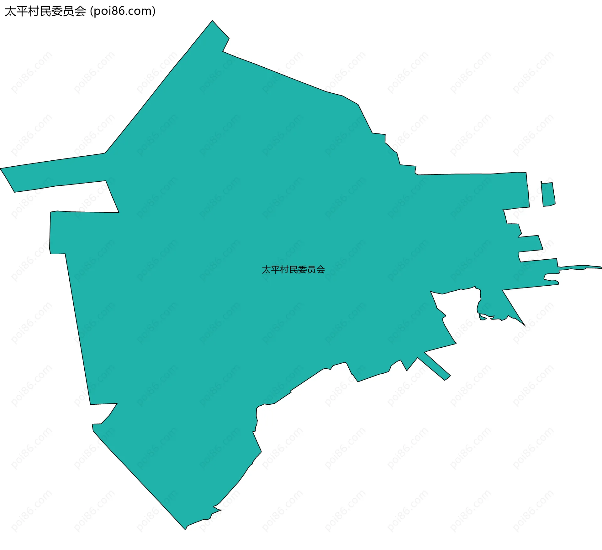 太平村民委员会边界地图