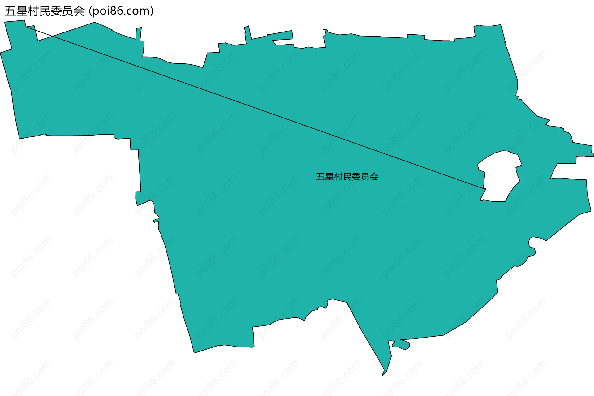 五星村民委员会边界地图