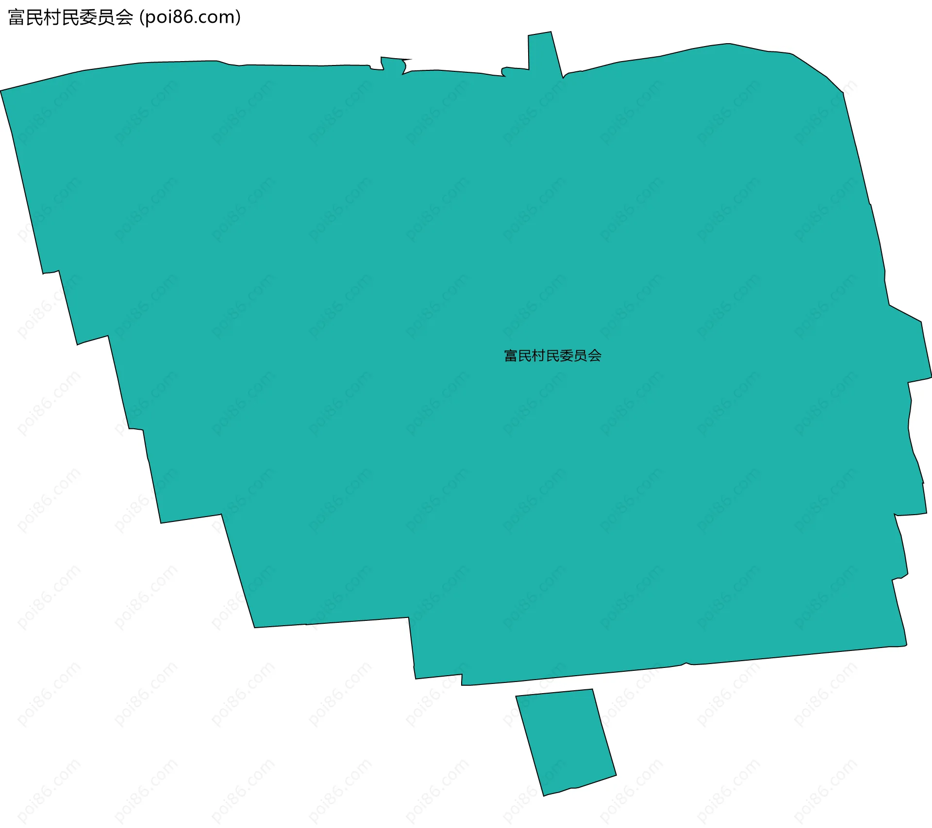富民村民委员会边界地图