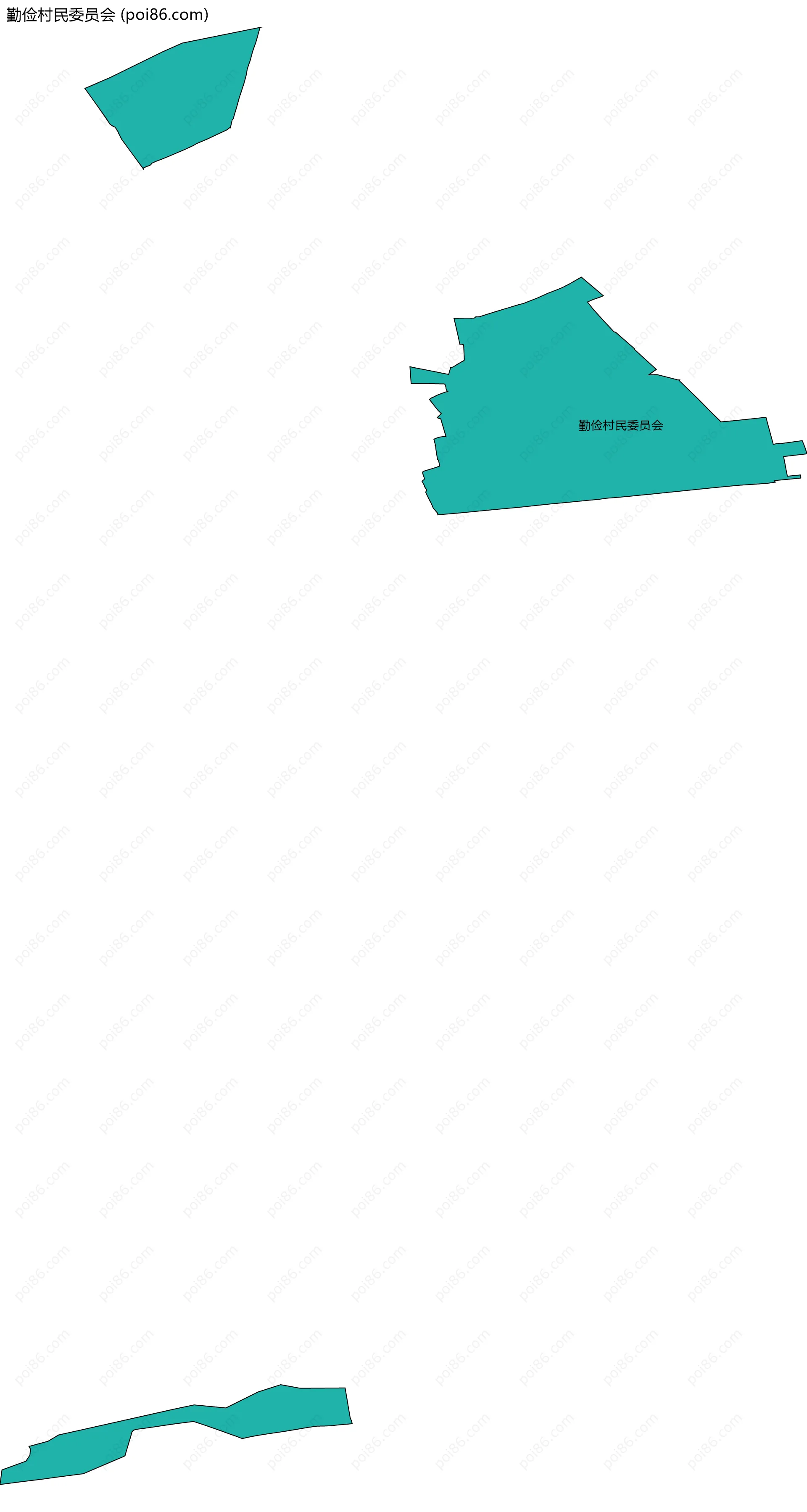 勤俭村民委员会边界地图