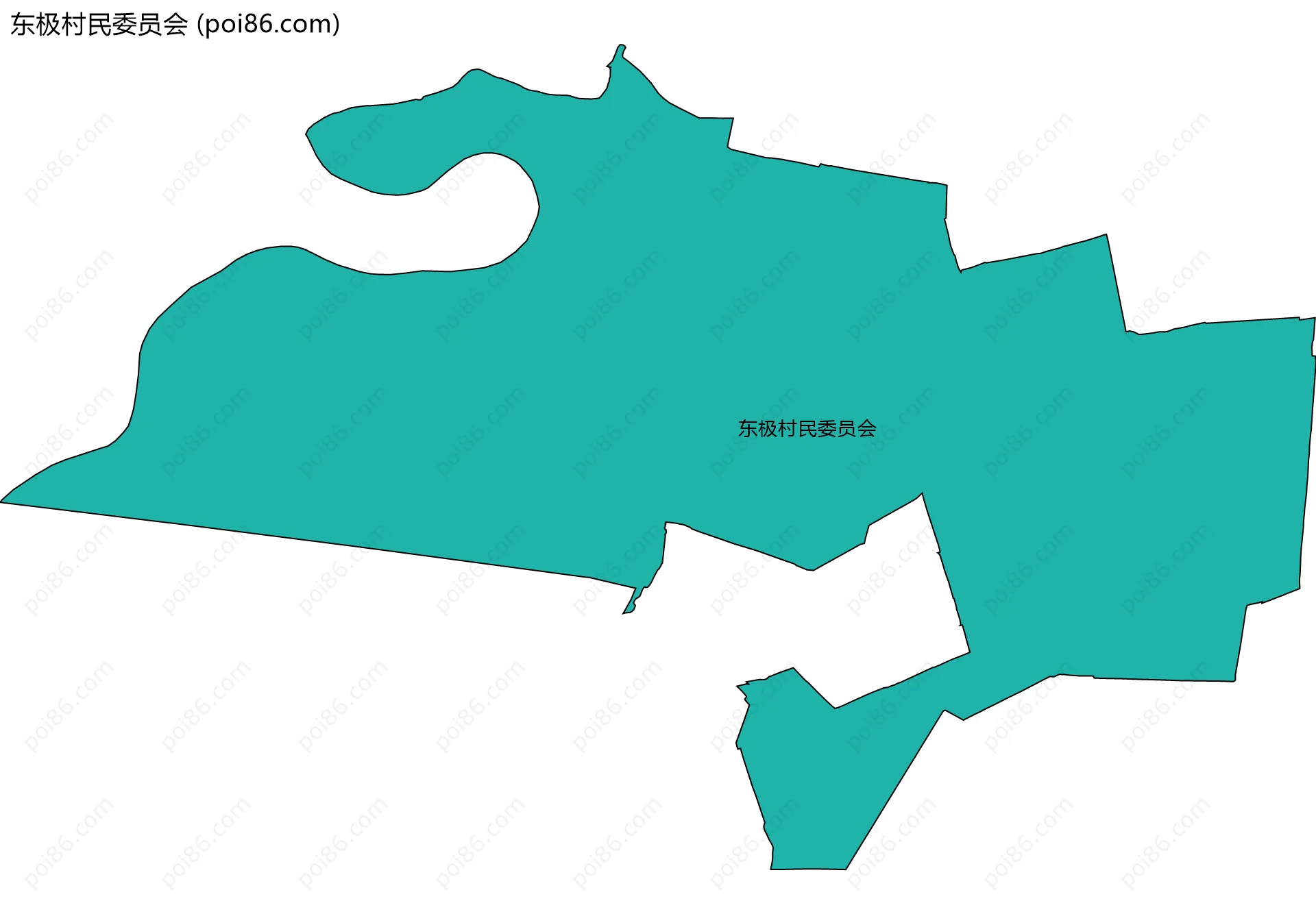 东极村民委员会边界地图