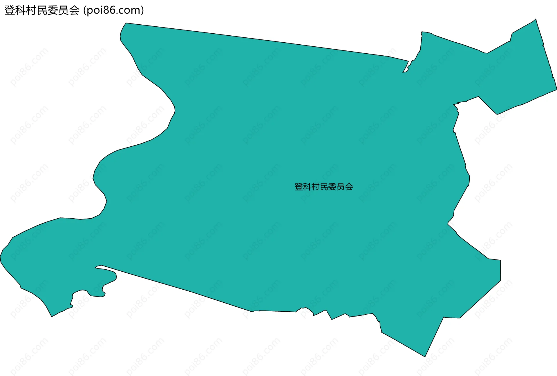 登科村民委员会边界地图