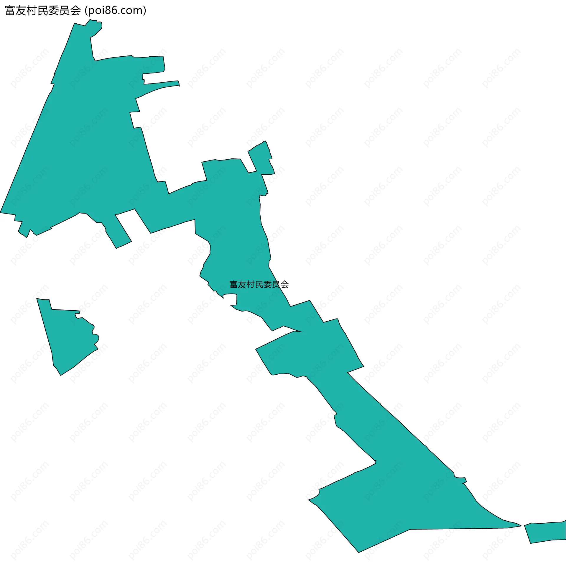 富友村民委员会边界地图