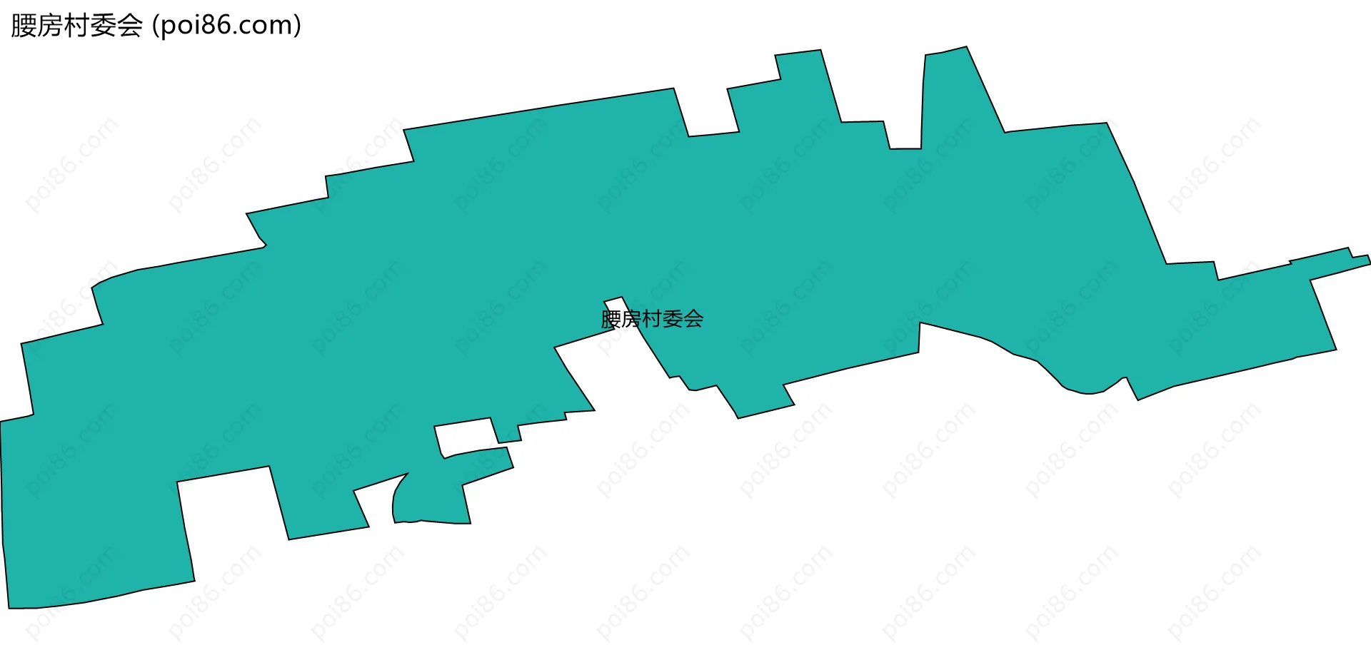 腰房村委会边界地图
