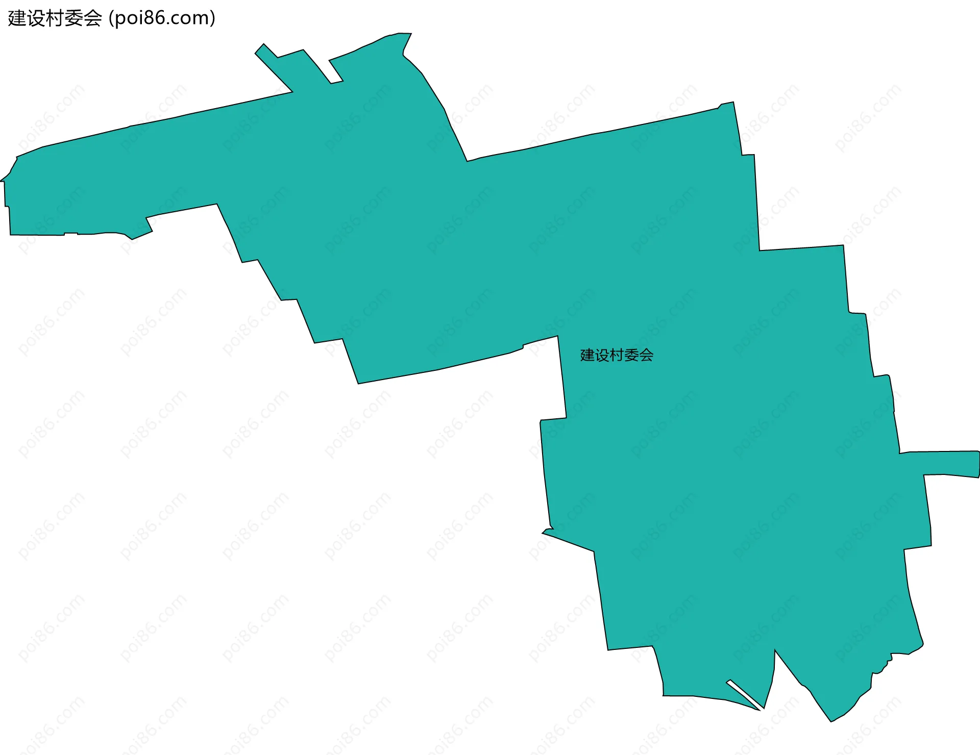 建设村委会边界地图