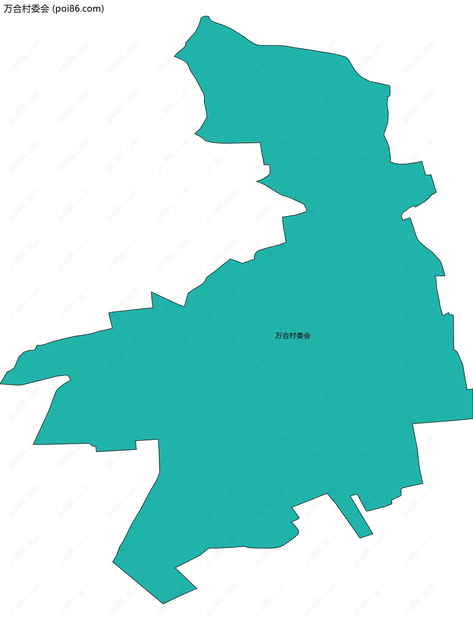 万合村委会边界地图