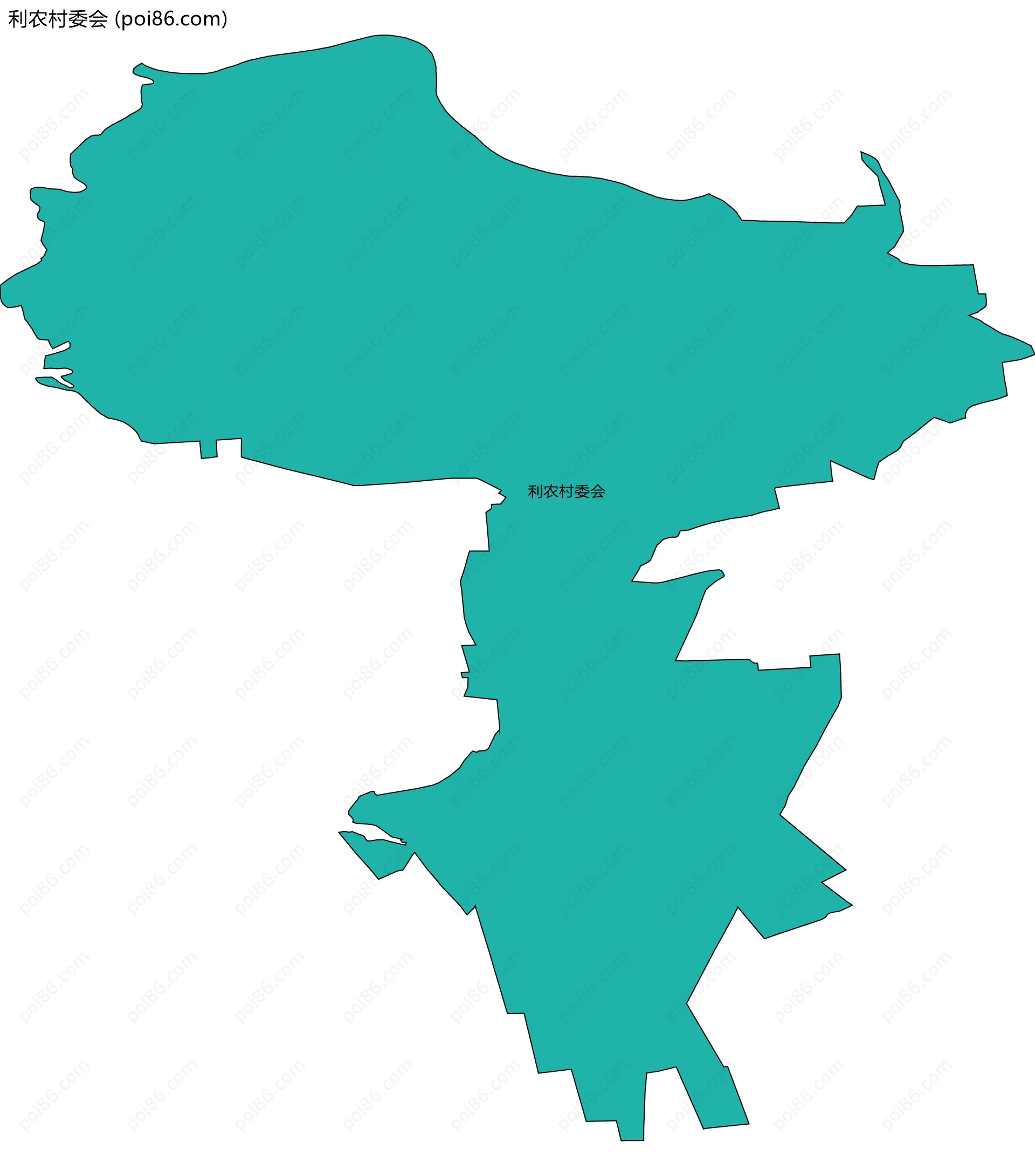 利农村委会边界地图