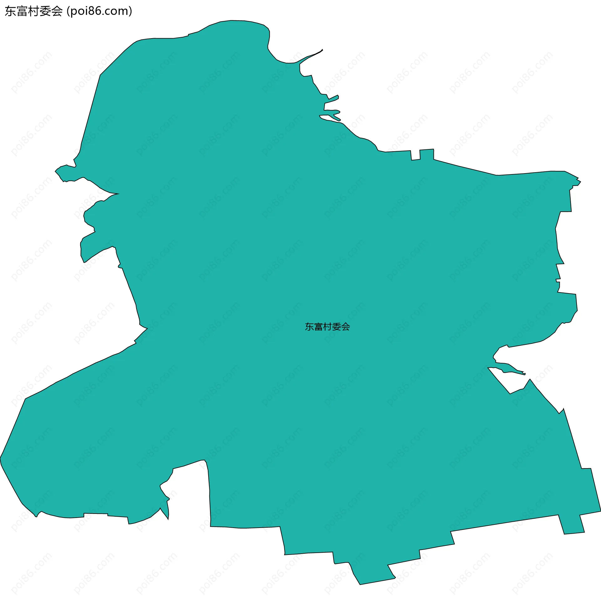 东富村委会边界地图