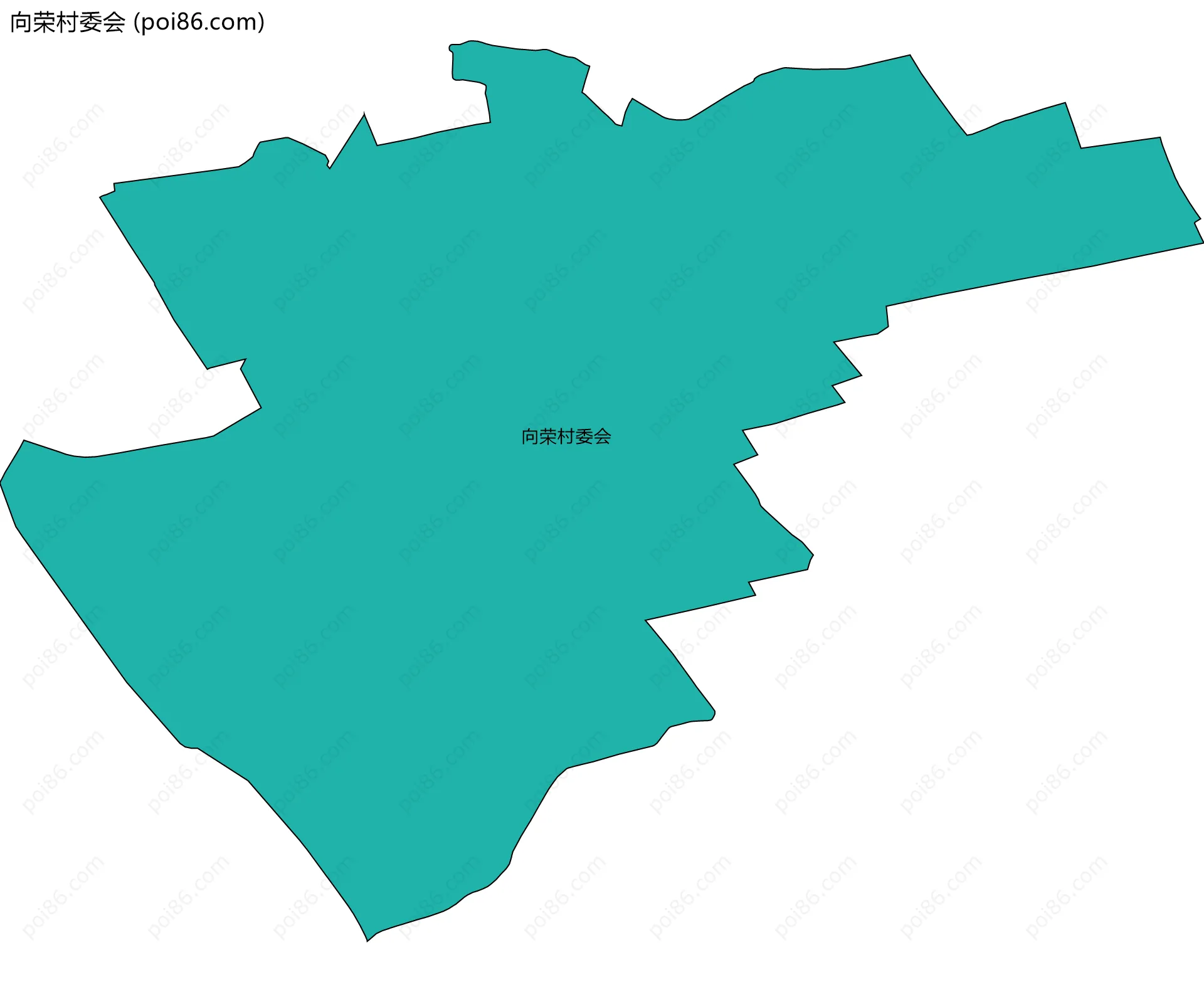 向荣村委会边界地图