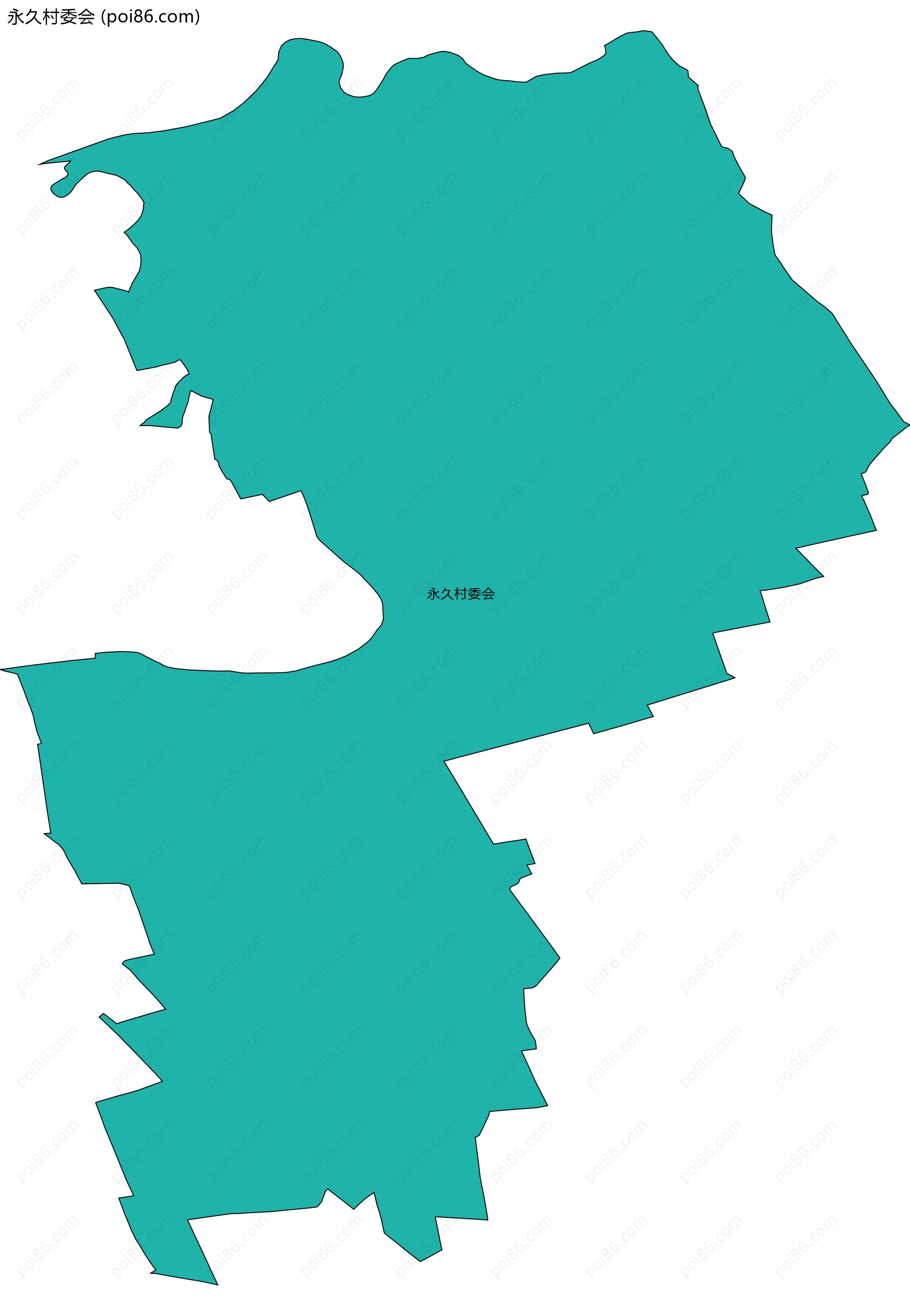永久村委会边界地图