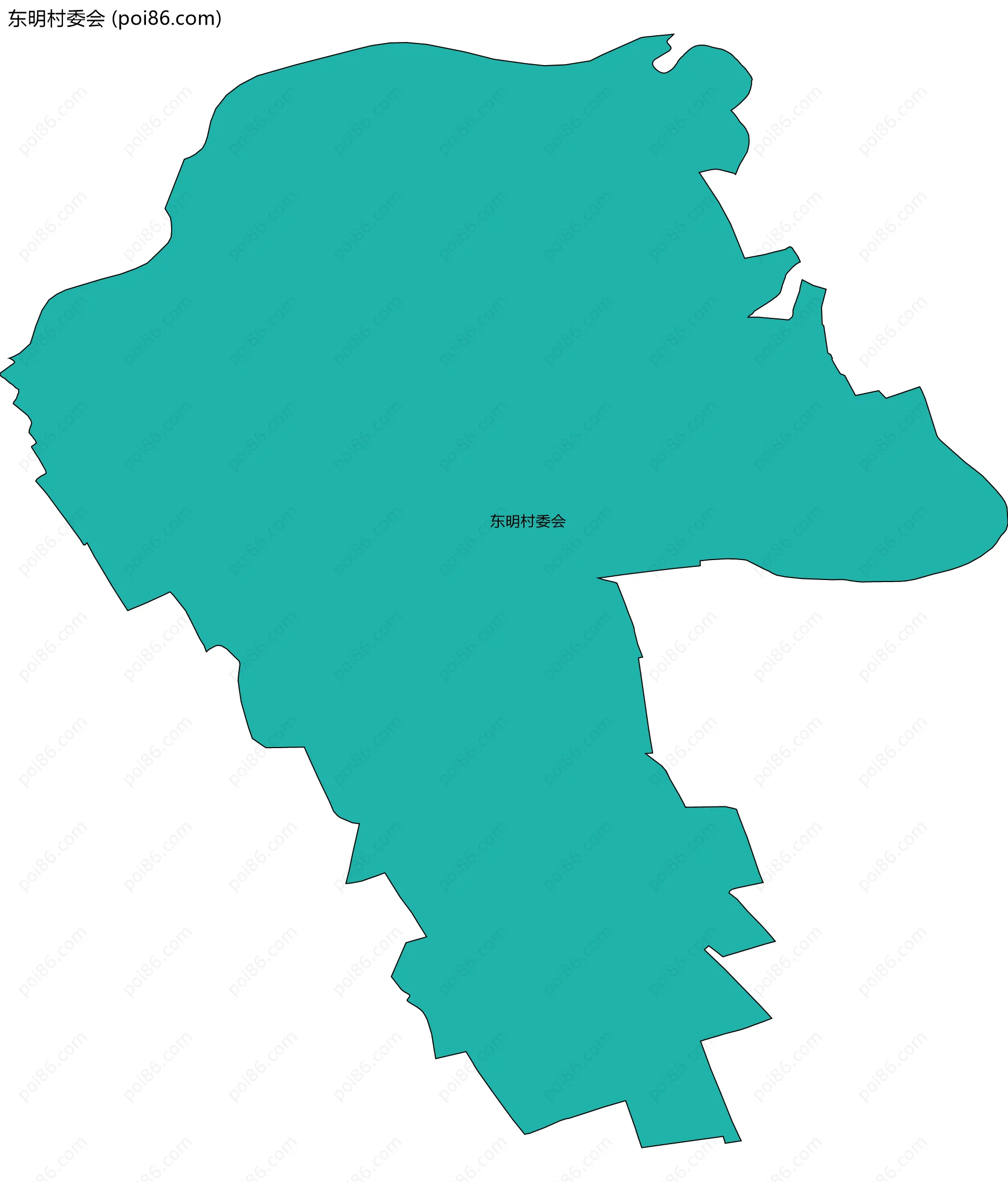 东明村委会边界地图