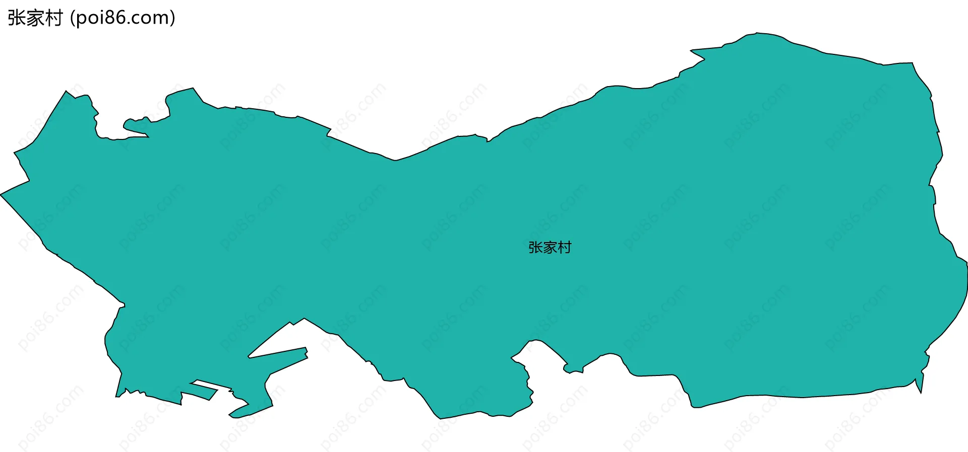 张家村边界地图