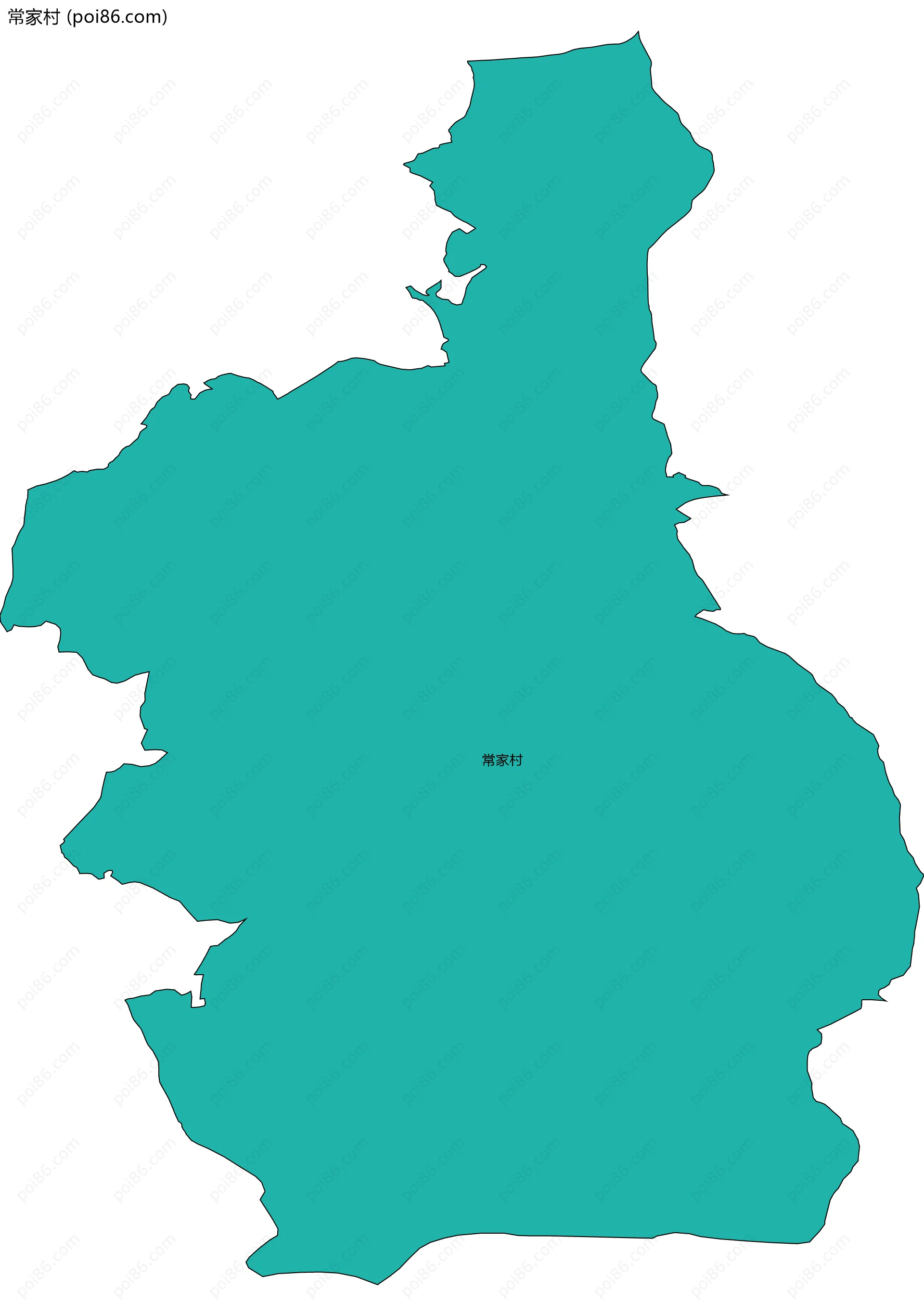 常家村边界地图