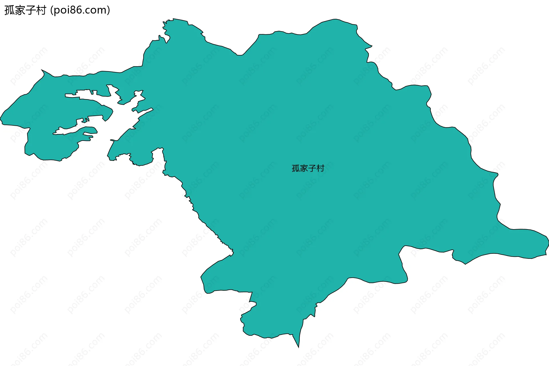 孤家子村边界地图