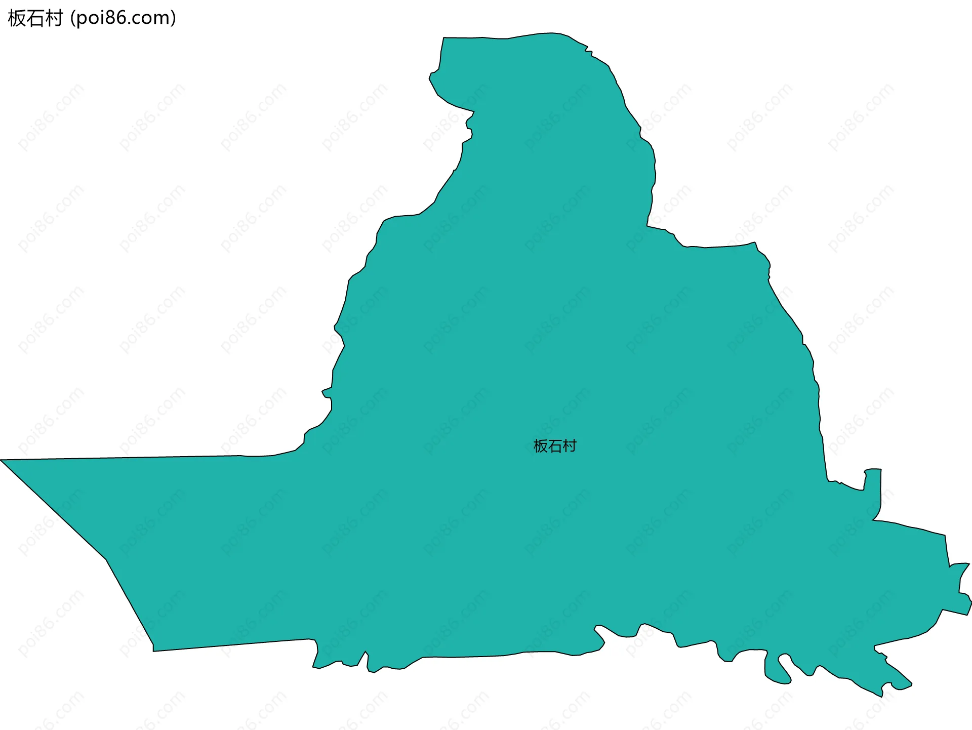 板石村边界地图