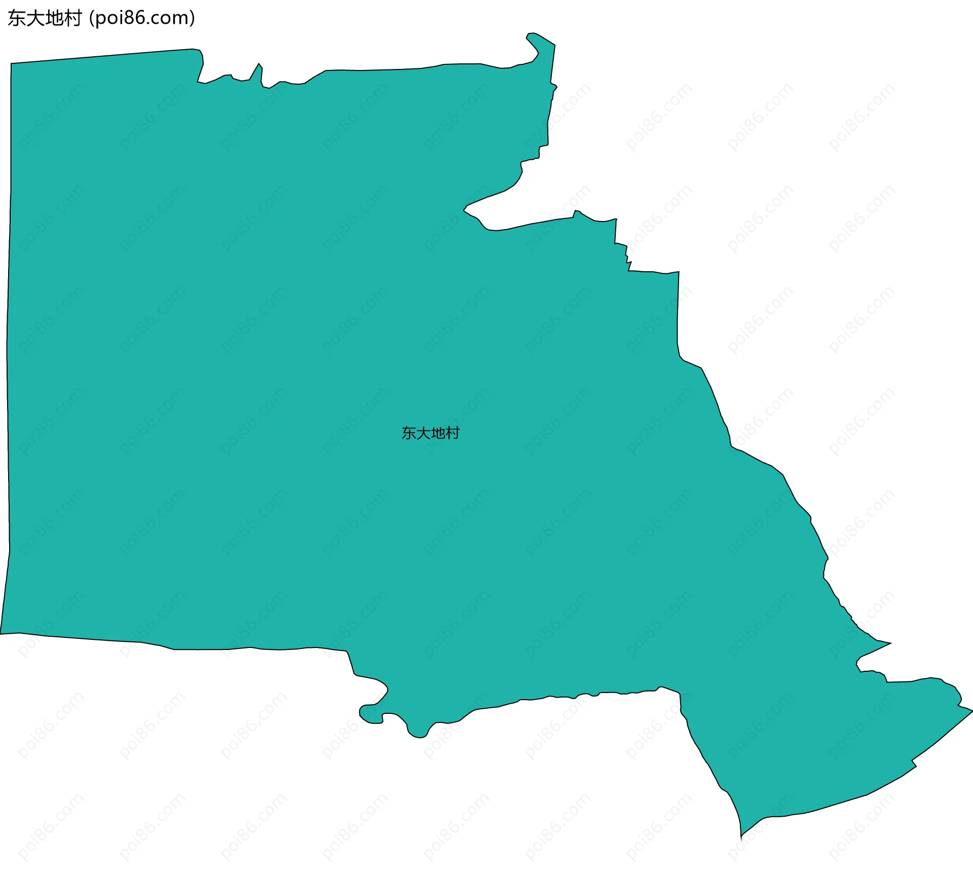 东大地村边界地图