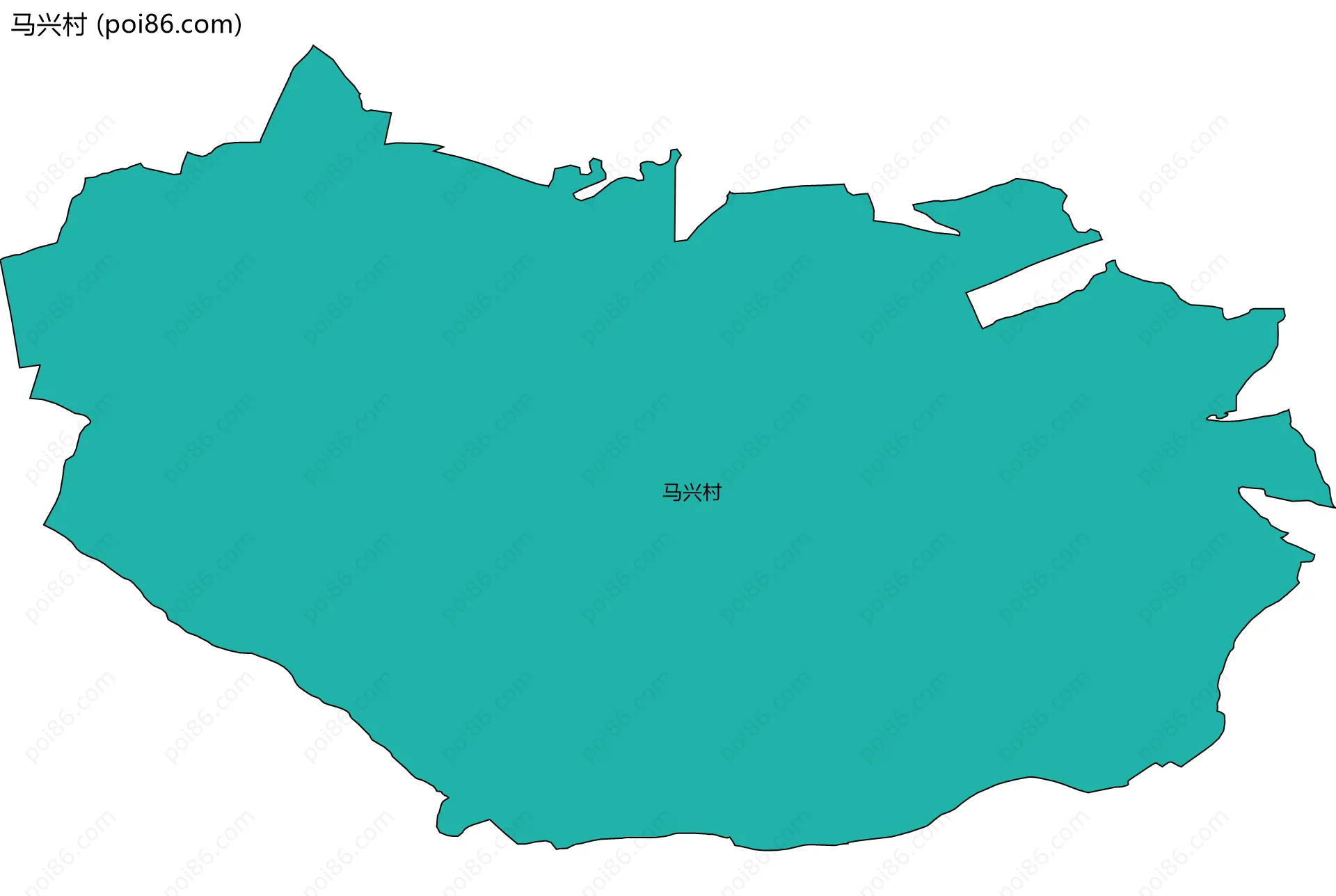 马兴村边界地图