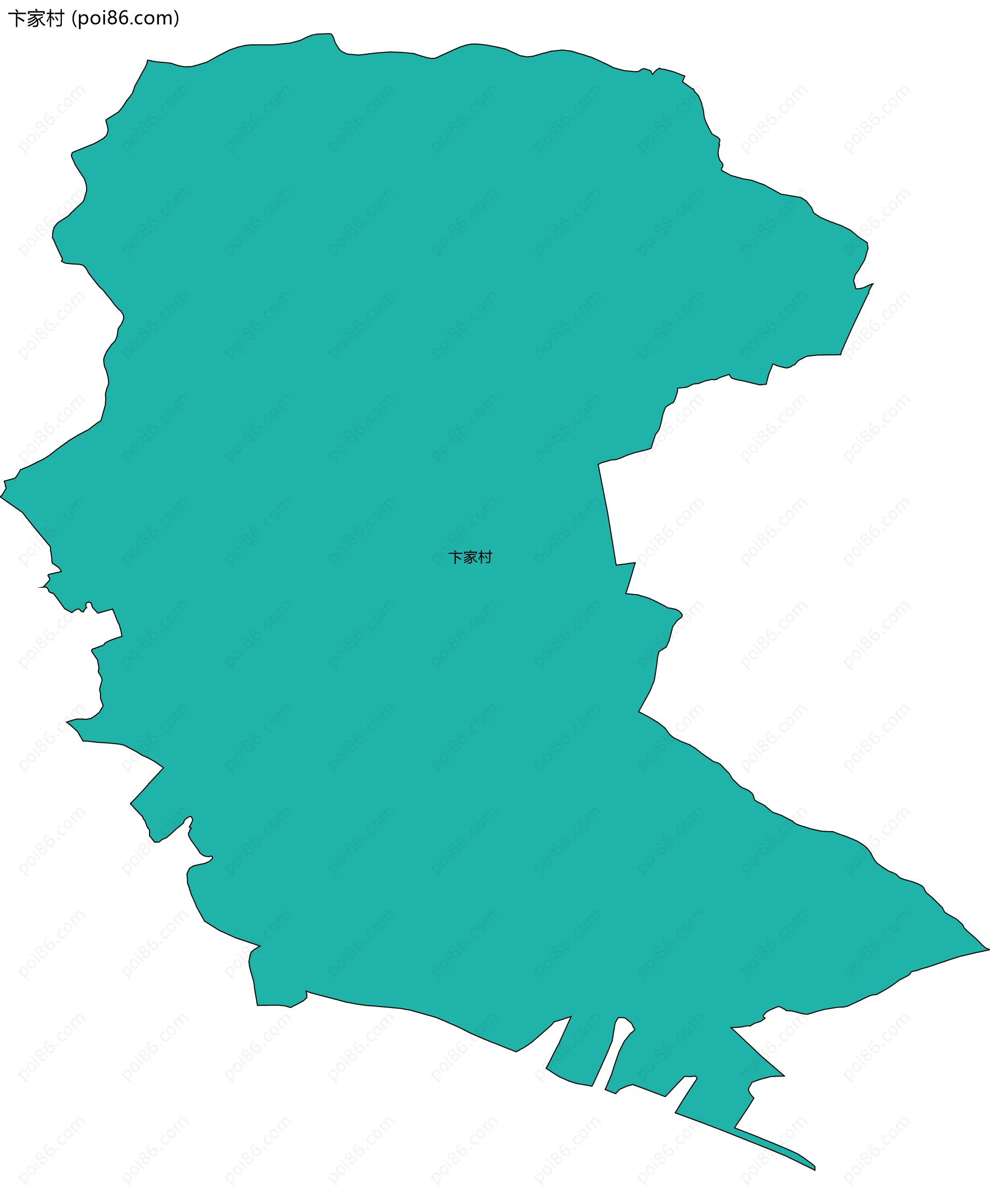 卞家村边界地图