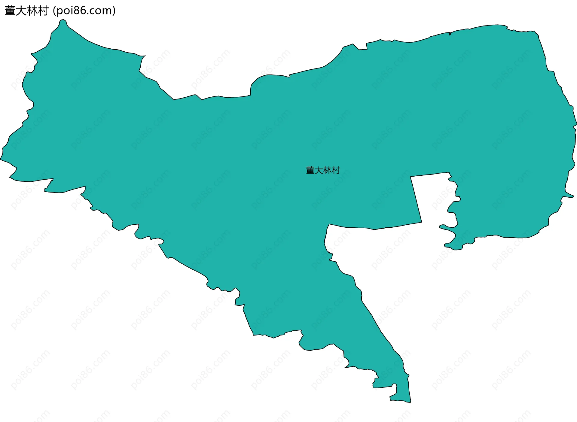 董大林村边界地图