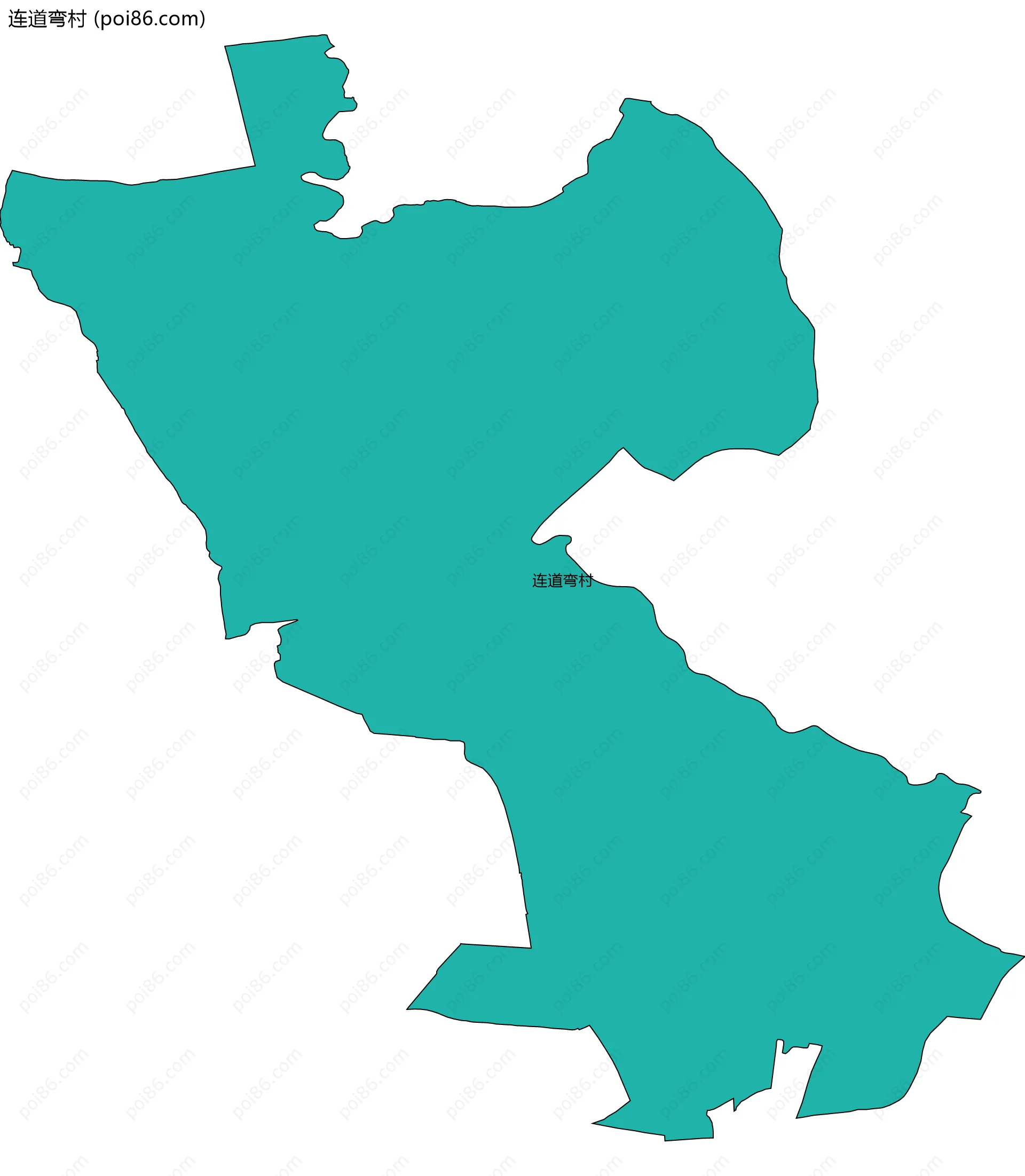 连道弯村边界地图
