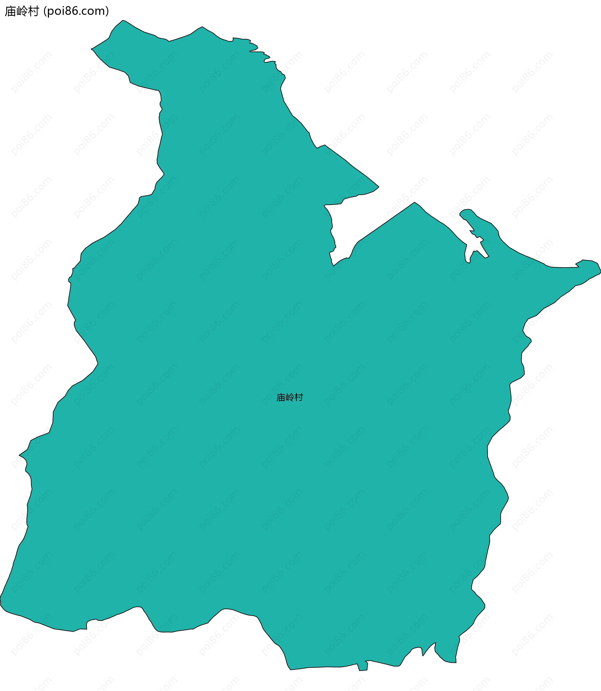 庙岭村边界地图
