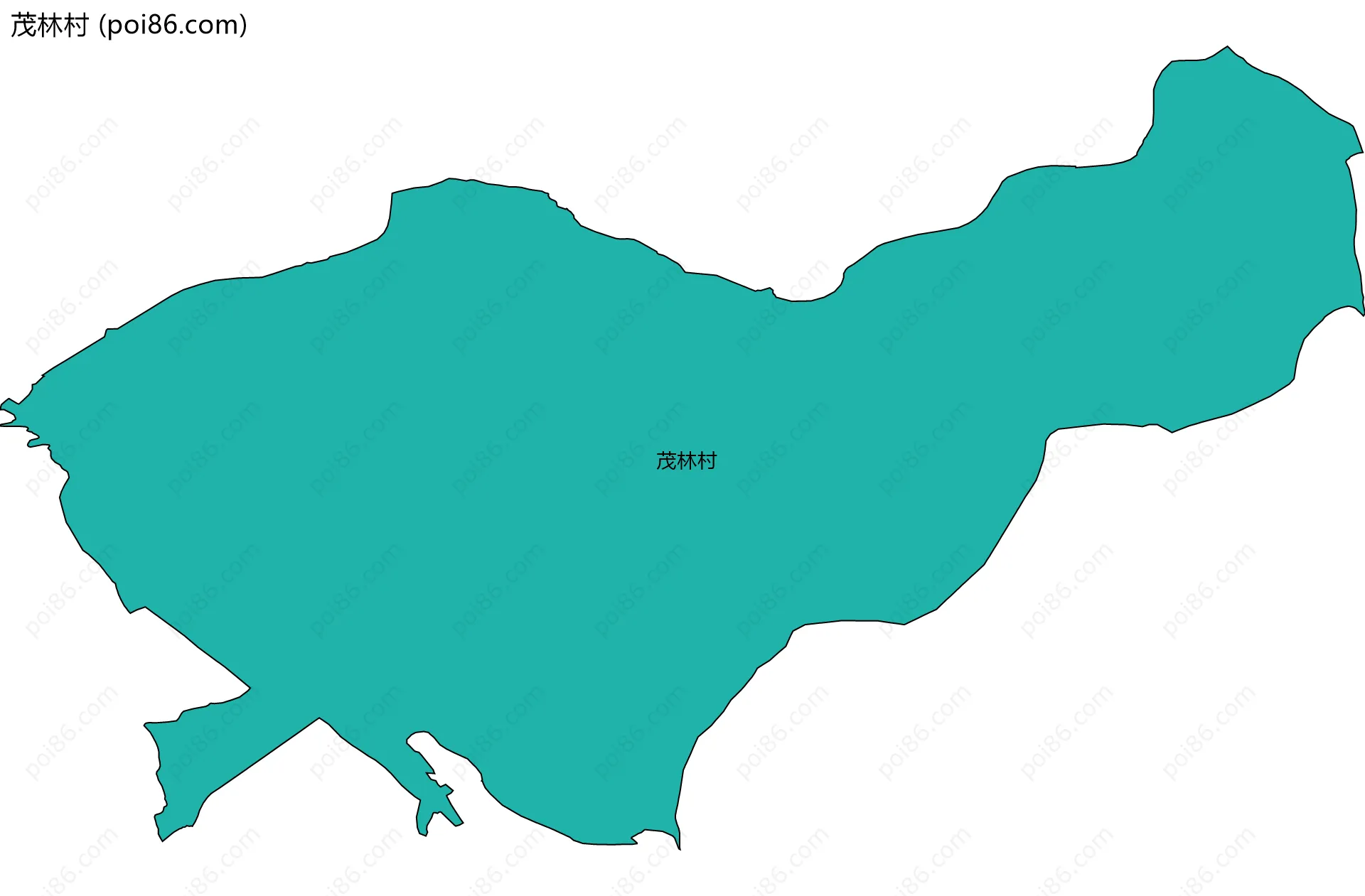 茂林村边界地图